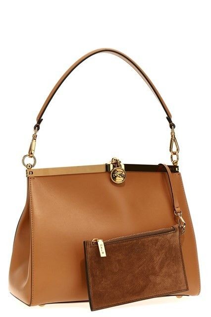 Etro ETRO Vela Medium Beige Leather Shoulder Bag New Size ONE SIZE - 3 Thumbnail