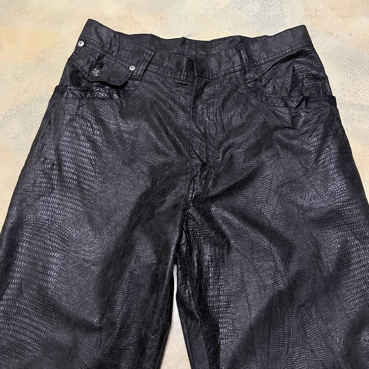 Japanese Brand Japanese Brand Leather Biker Pants Size US 30 / EU 46 - 3 Thumbnail