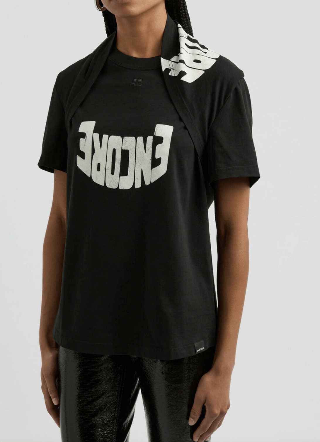 Courreges Courrèges Encore (Unisex) graphic-print tee. Size S / US 4 / IT 40 - 3 Thumbnail