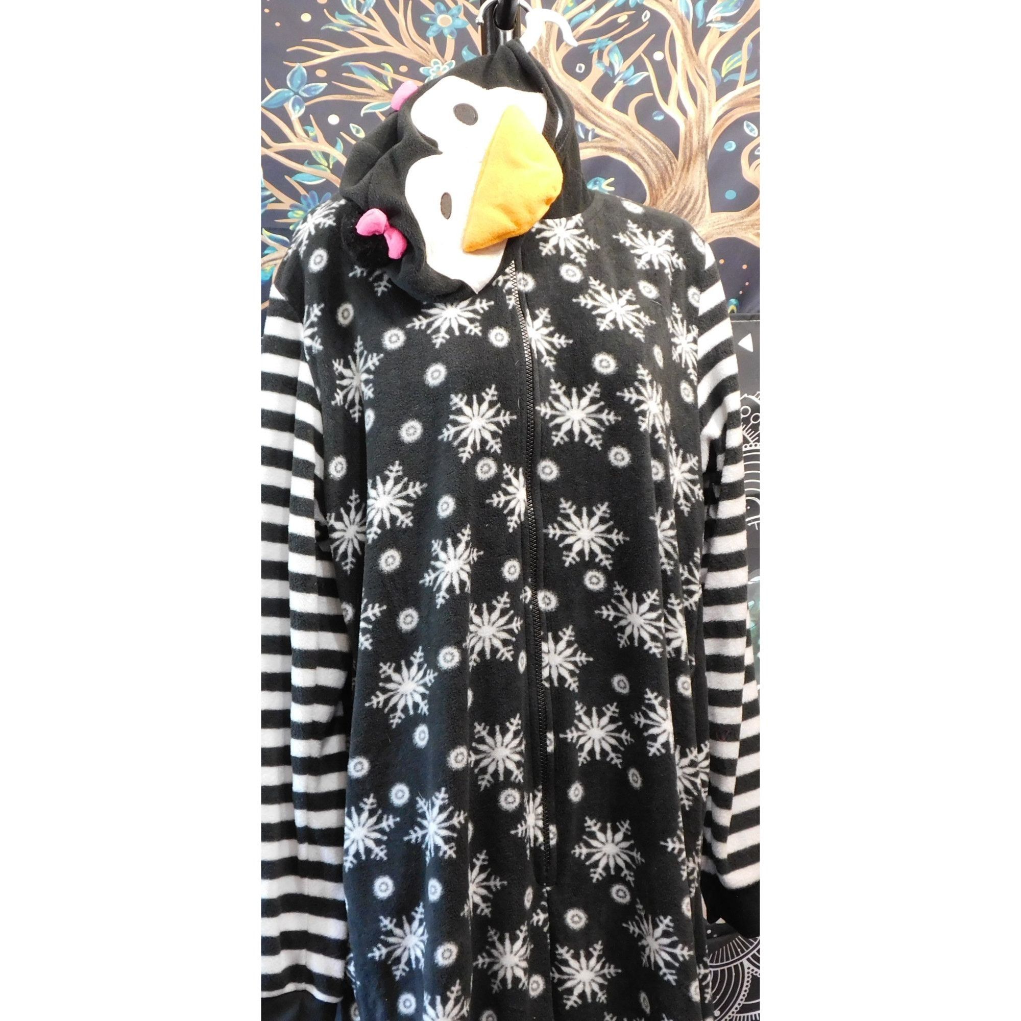 Other Winter Penguin Black And White Kigurumi Pajamas Size ONE SIZE - 2 Thumbnail