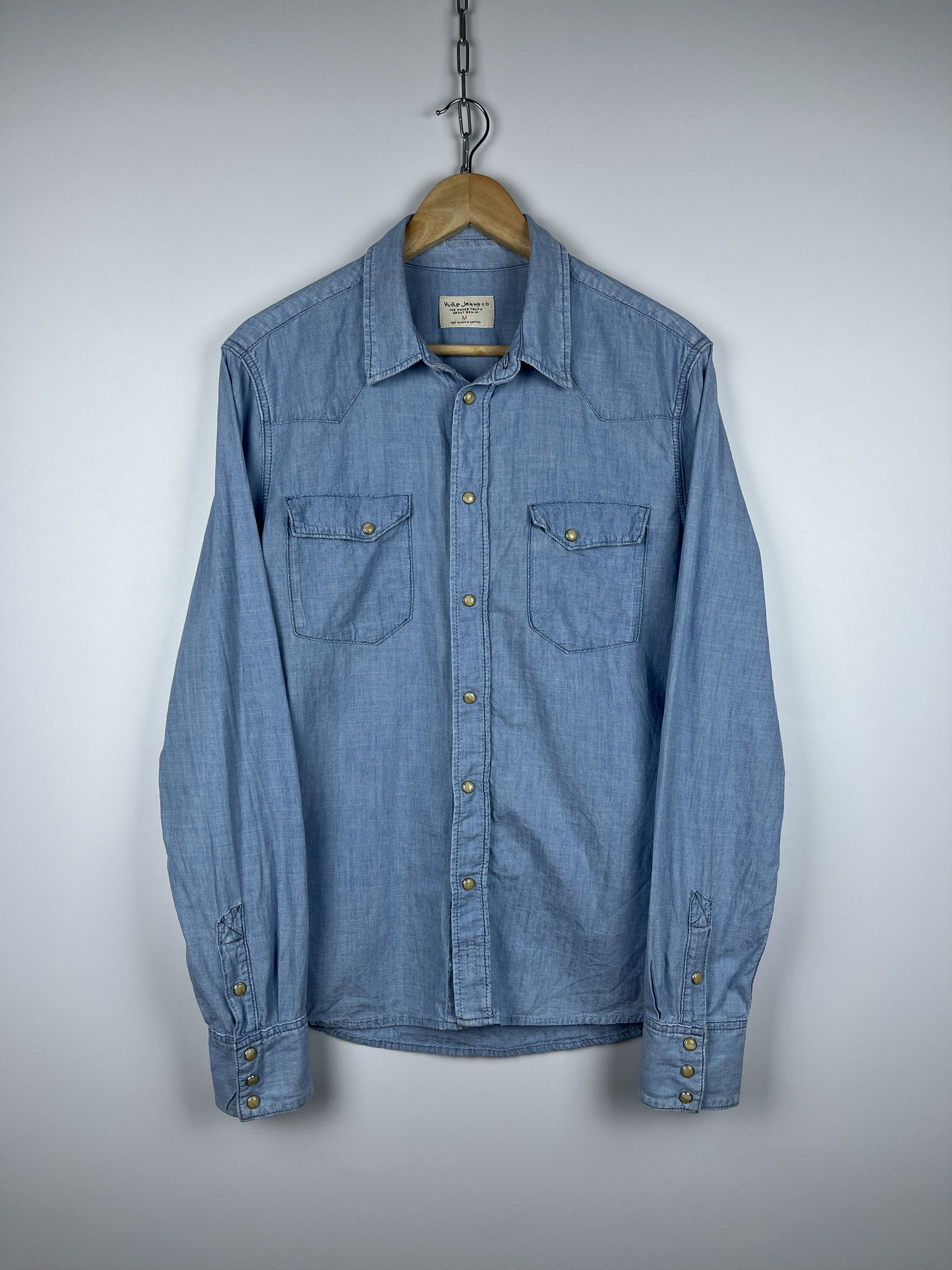Nudie Jeans Nudie Jeans Jonis Denim Shirt Pearl Snap Button Size US M / EU 48-50 / 2 - 8 Thumbnail