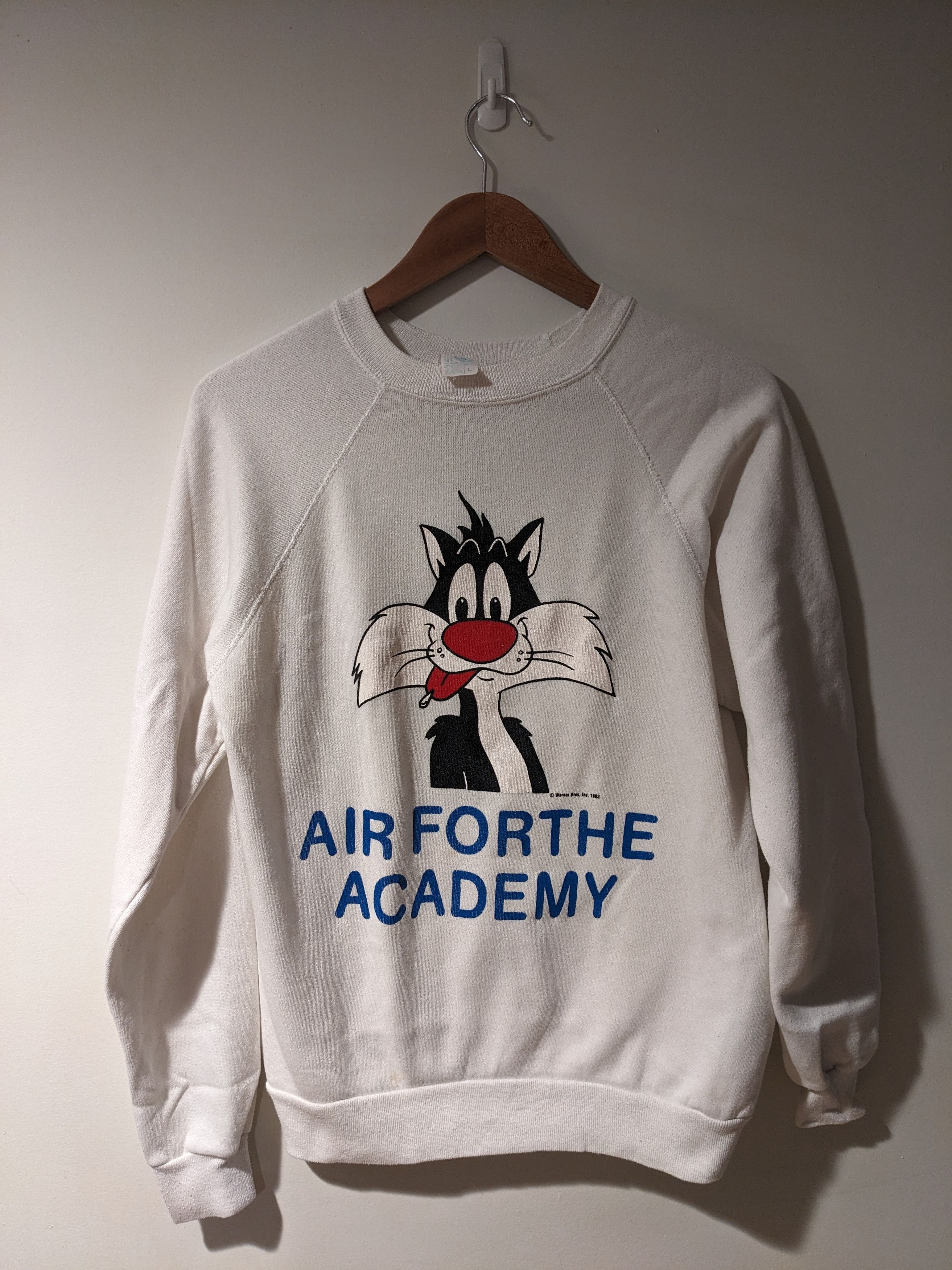 Cartoon Network × Vintage Vintage 1983 Sylvester Airforce Academy Looney Sweatshirt Size US L / EU 52-54 / 3 - 1 Thumbnail