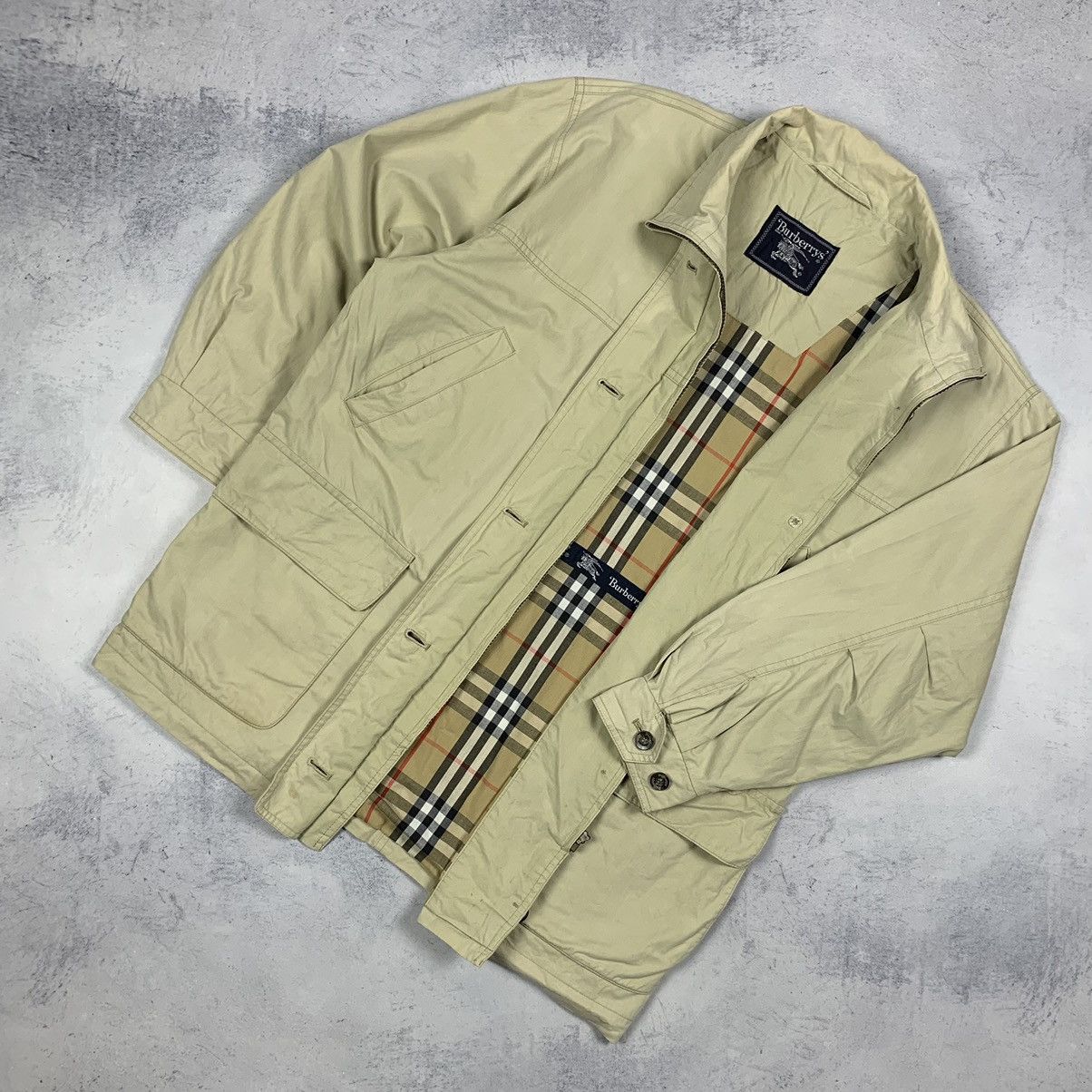 Burberry Vintage Burberrys Nova Check Buttons Ladies Jacket Beige 90s Size M / US 6-8 / IT 42-44 - 2 Thumbnail