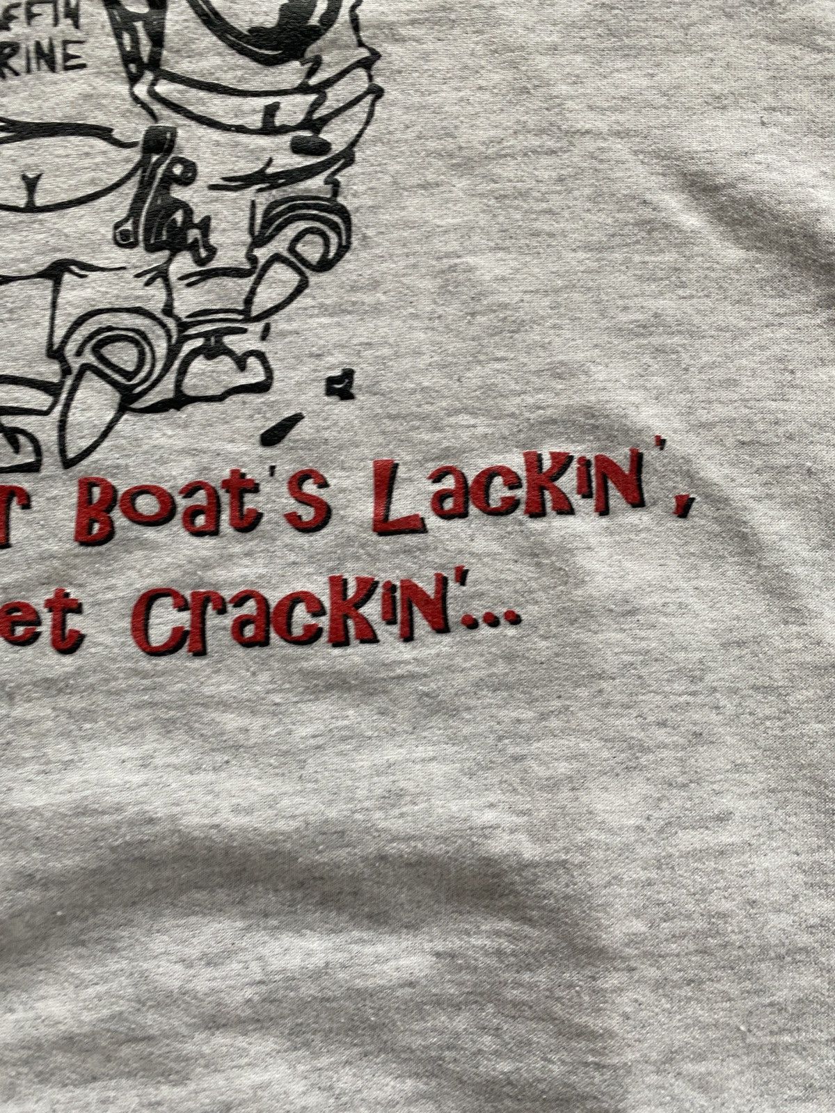 Hanes Vintage Daffin Marine Fishing Short Boxy Crewneck Sweatshirt Size US XL / EU 56 / 4 - 19 Thumbnail