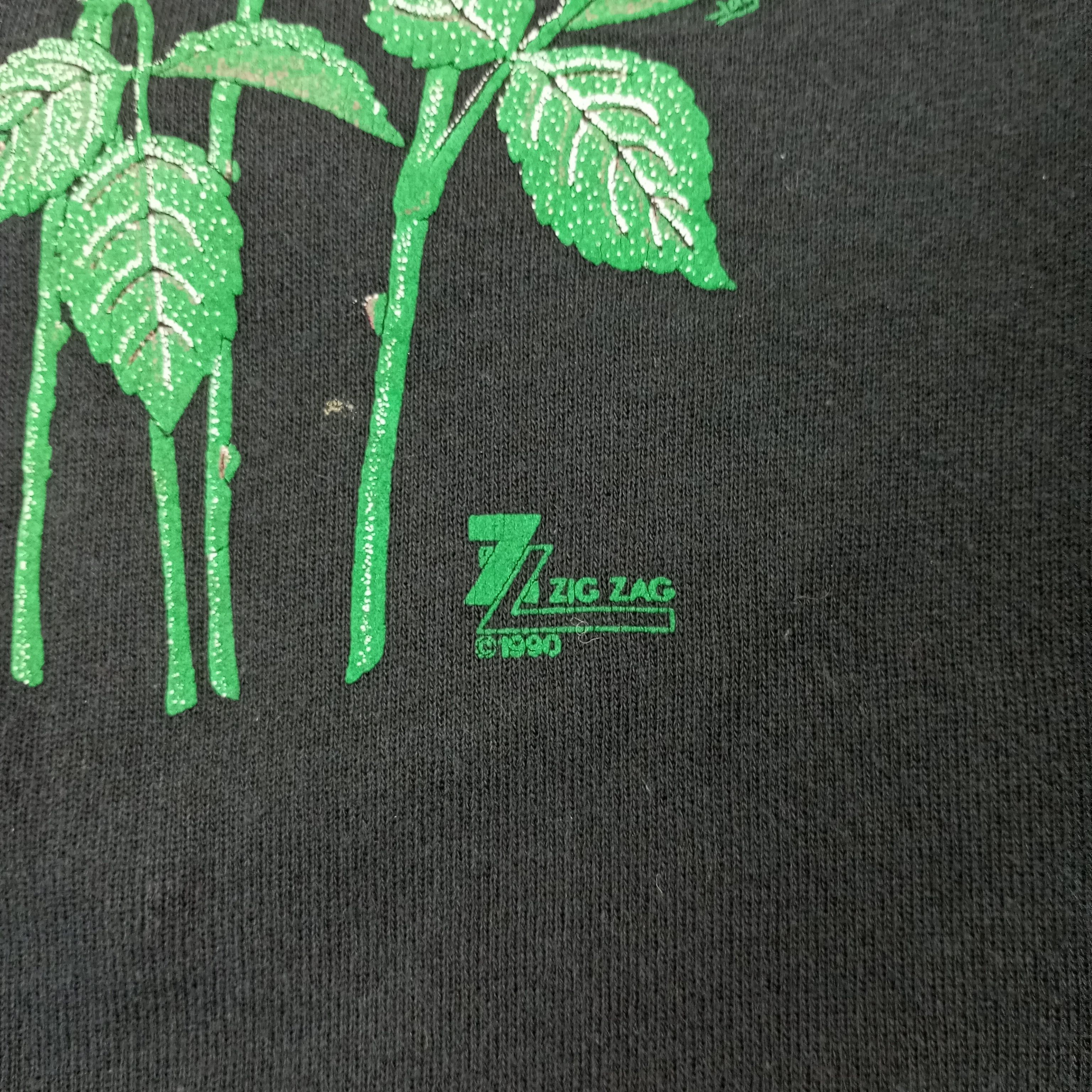 Vintage Vintage Zig Zag Flowers Collar Sweatshirt Size US L / EU 52-54 / 3 - 3 Thumbnail