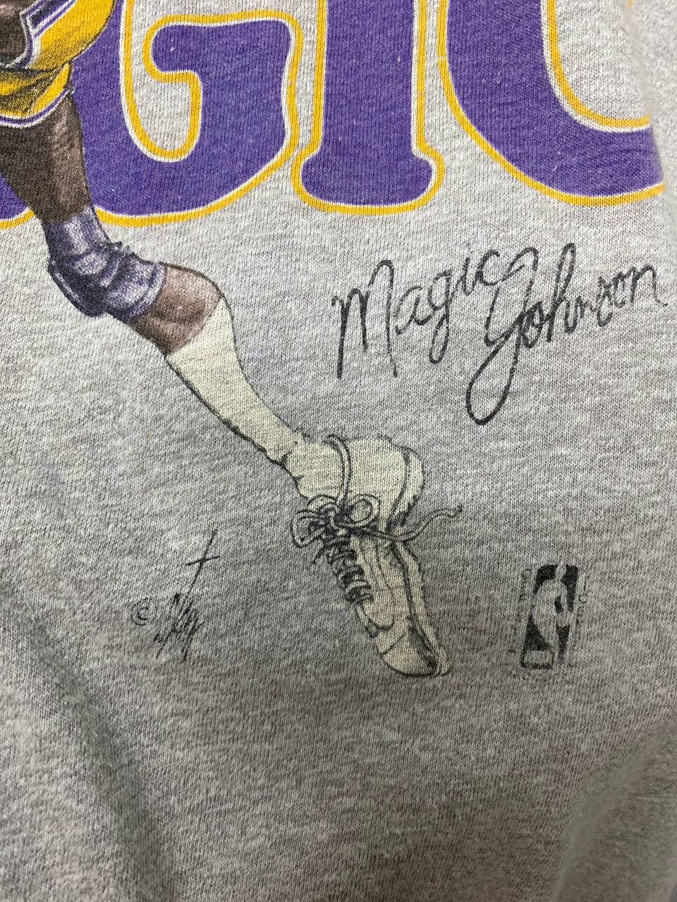 NBA vintage magic johnson la lakers tee by salem screen printers Size US L / EU 52-54 / 3 - 4 Thumbnail