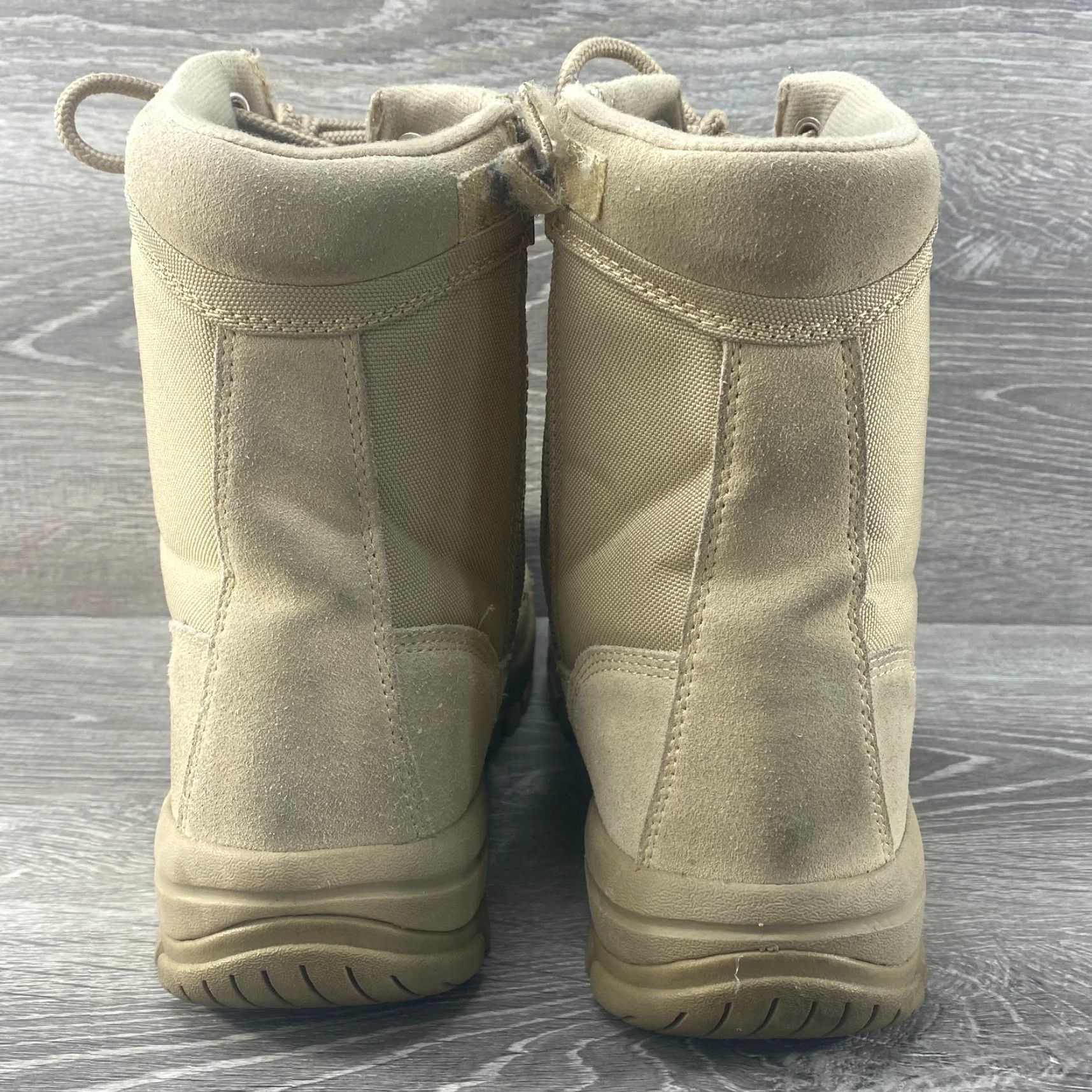 Vintage Response Gear Mens 9 RG Tactical 1080 Suede Desert Tan 8" Combat Boot Side Zip Mens Boots Tan 9 Size US 8 / EU 41 - 6 Thumbnail