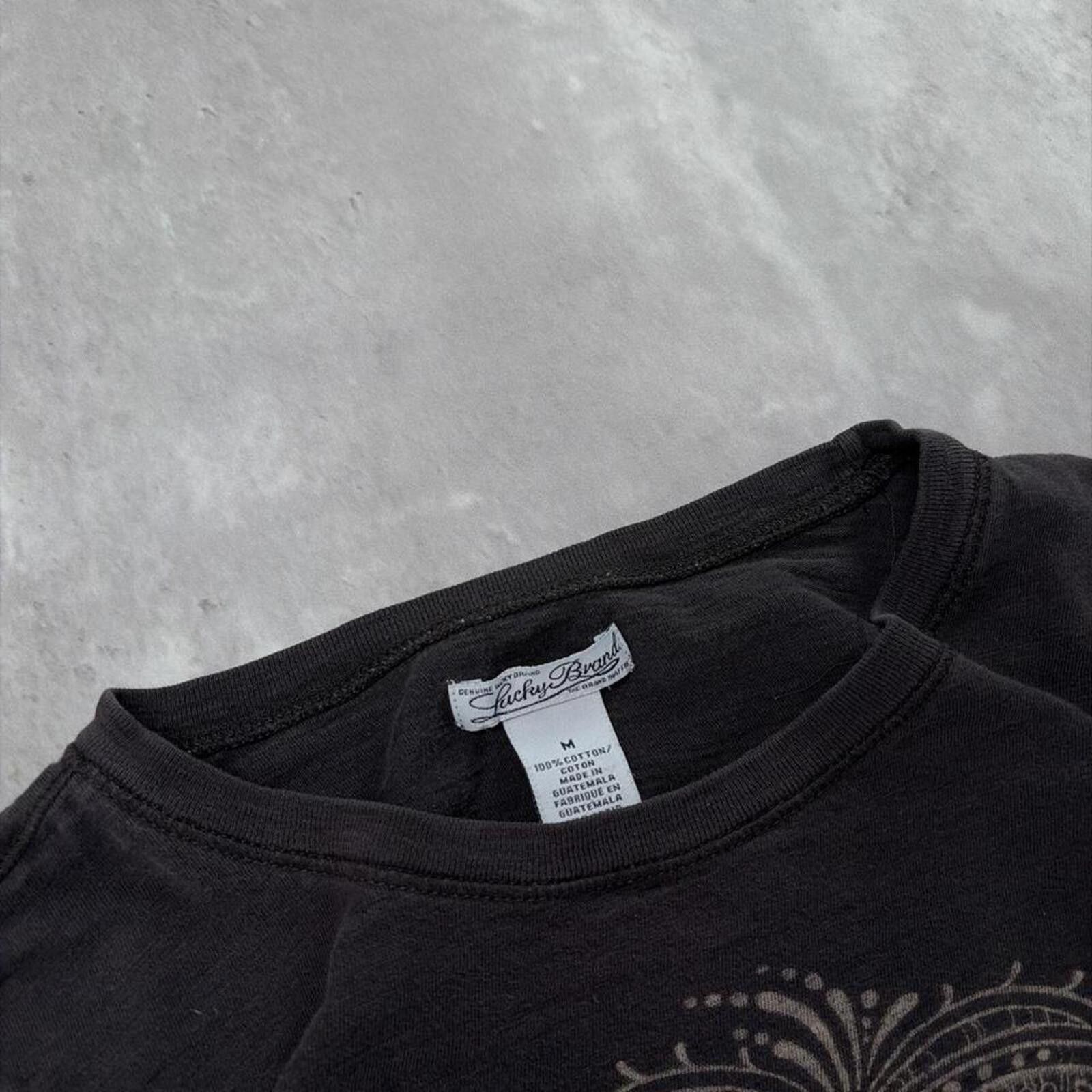 Lucky Brand Y2K Lucky Brand Grunge Distressed Long Sleeve Skater Shirt Size L / US 10 / IT 46 - 6 Thumbnail