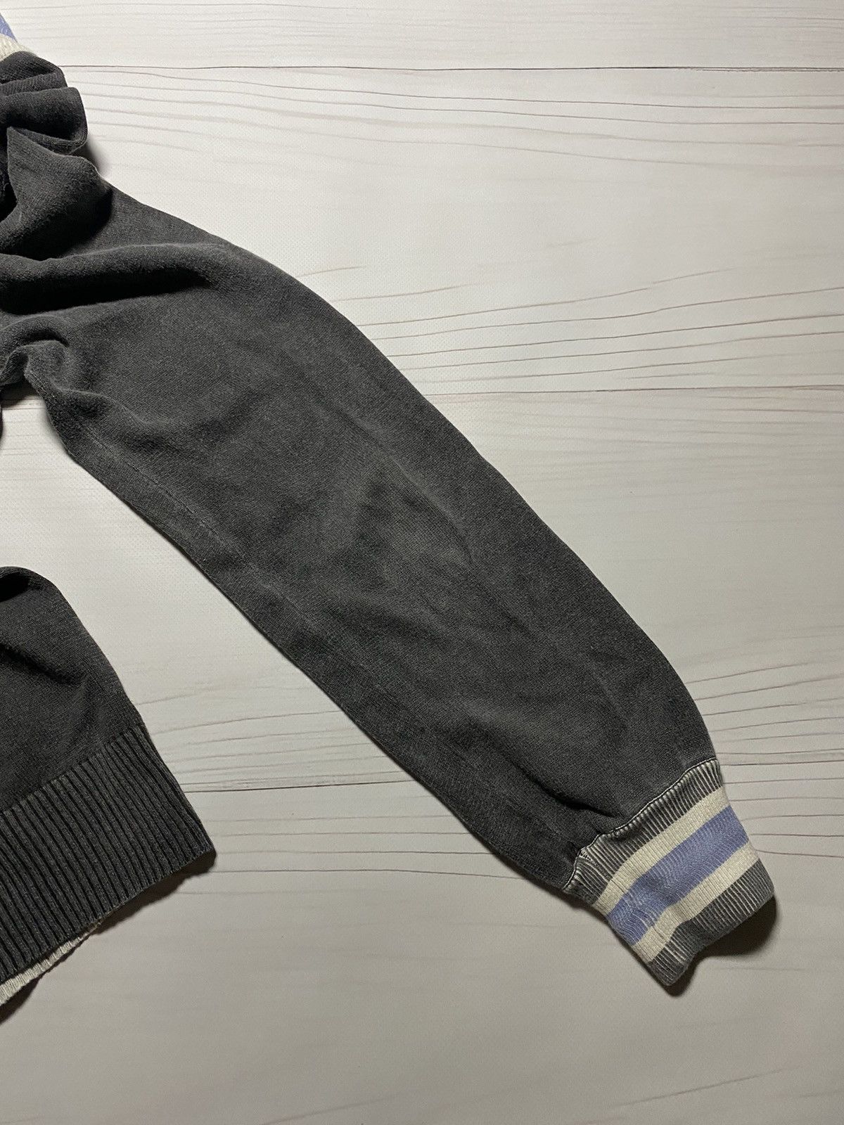 Armani × Vintage Vintage Armani Distressed faded full zip A J sweatshirt Size US S / EU 44-46 / 1 - 16 Thumbnail