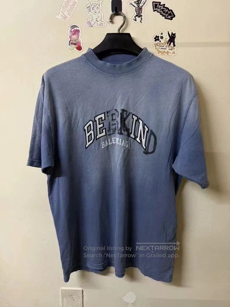 Balenciaga Balenciaga BE KIND Patch Logo Short Sleeve. Size US S / EU 44-46 / 1 - 1 Thumbnail