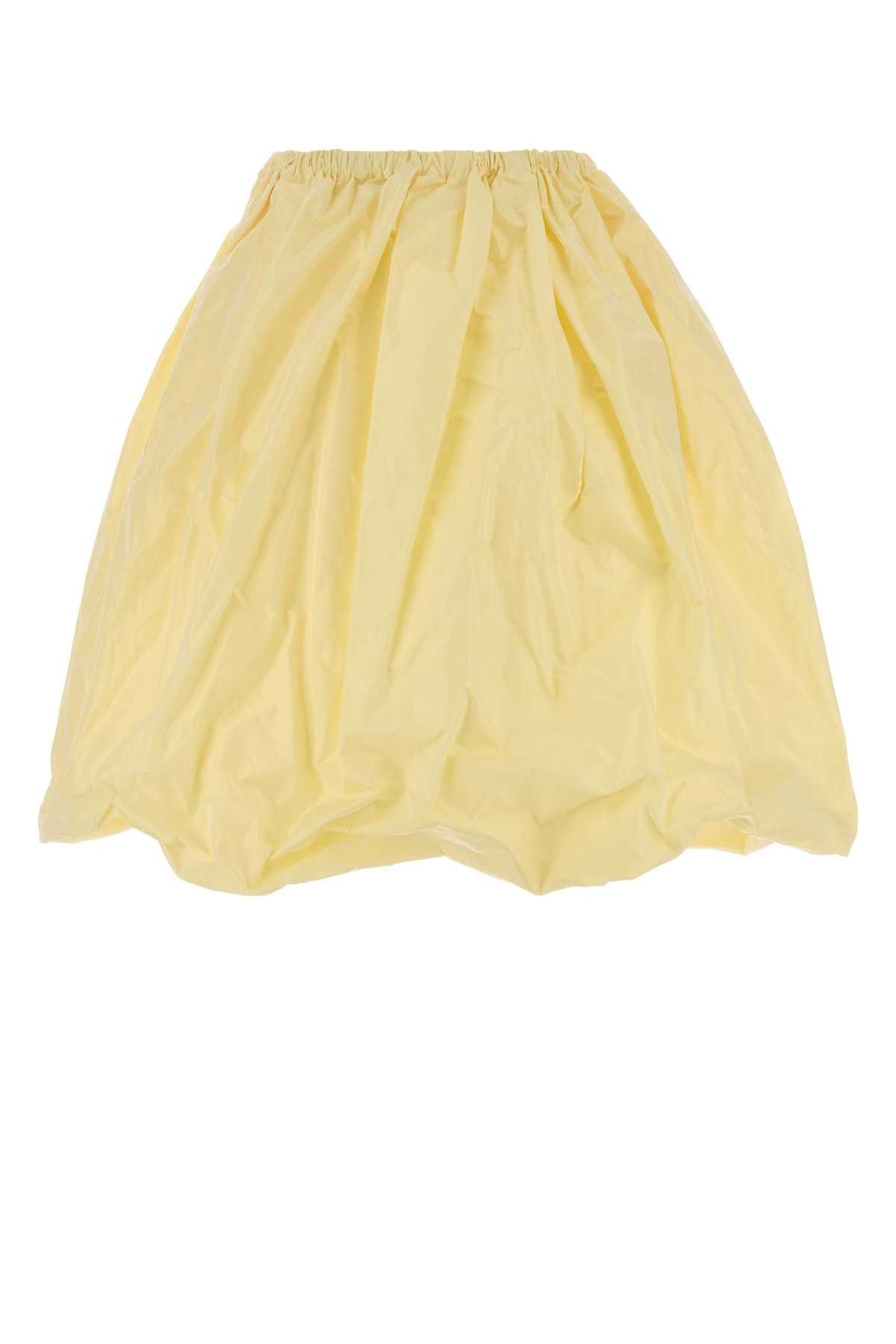 Prada Cream Taffeta Skirt Size 26" / US 2 / IT 38 - 1 Thumbnail