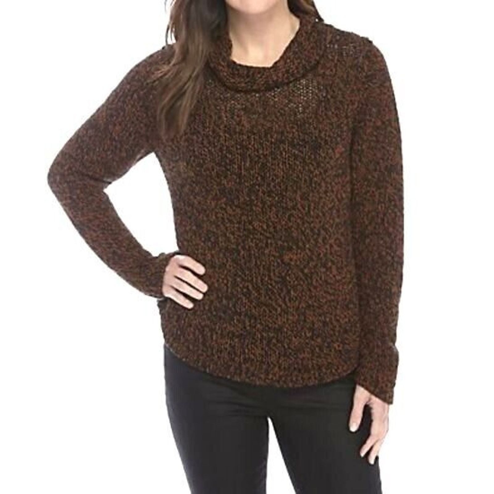 Eileen Fisher NEW EILEEN FISHER Organic Cotton Linen Funnel Neck Sweater S Size S / US 4 / IT 40 - 1 Thumbnail