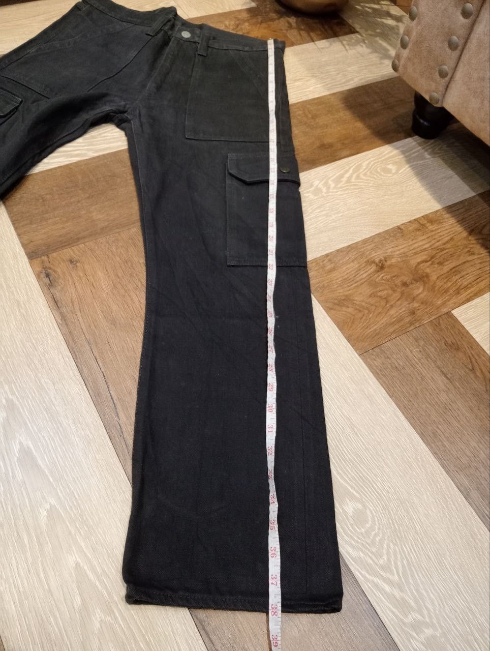 Real Japan Blues R.J.BLUES JAPAN 6 POCKET CARGO SELVEDGE DENIM PANTS Size US 29 - 16 Thumbnail