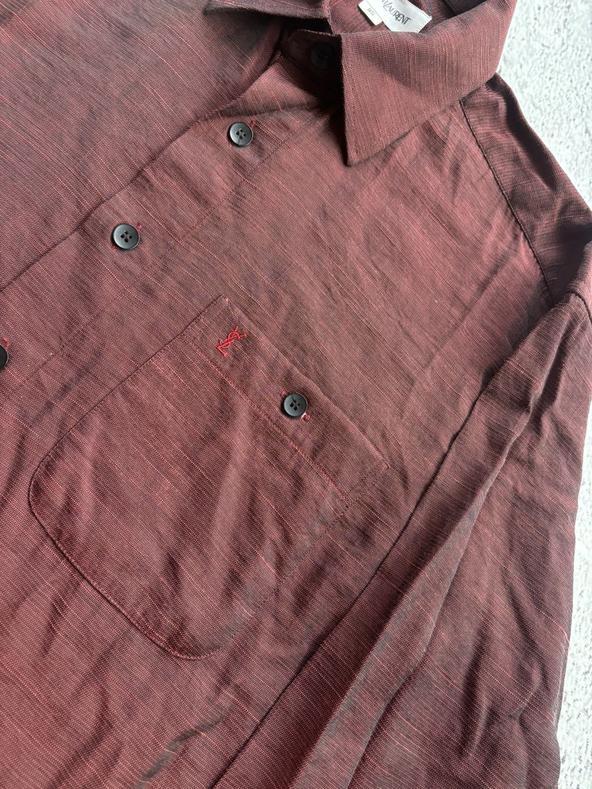 Yves Saint Laurent Yvessaintlaurent Pocket Shirt Size US XL / EU 56 / 4 - 3 Thumbnail