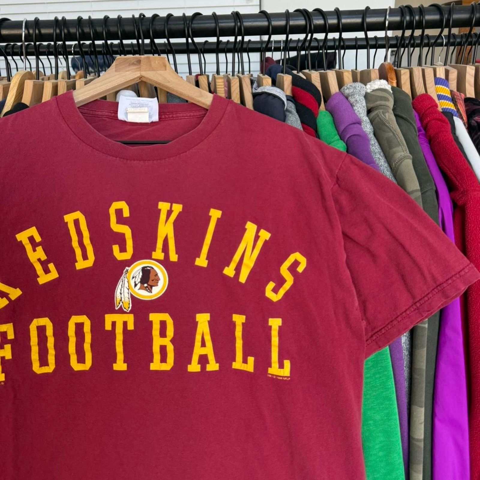 NFL Vintage 1998 Washington Commanders Football Tee Burgundy Size US L / EU 52-54 / 3 - 3 Thumbnail