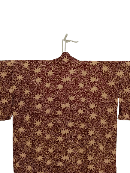 Komono Vintage Haori Kimono Leaf Motif Japanese Traditional Wear Size L / US 10 / IT 46 - 4 Thumbnail