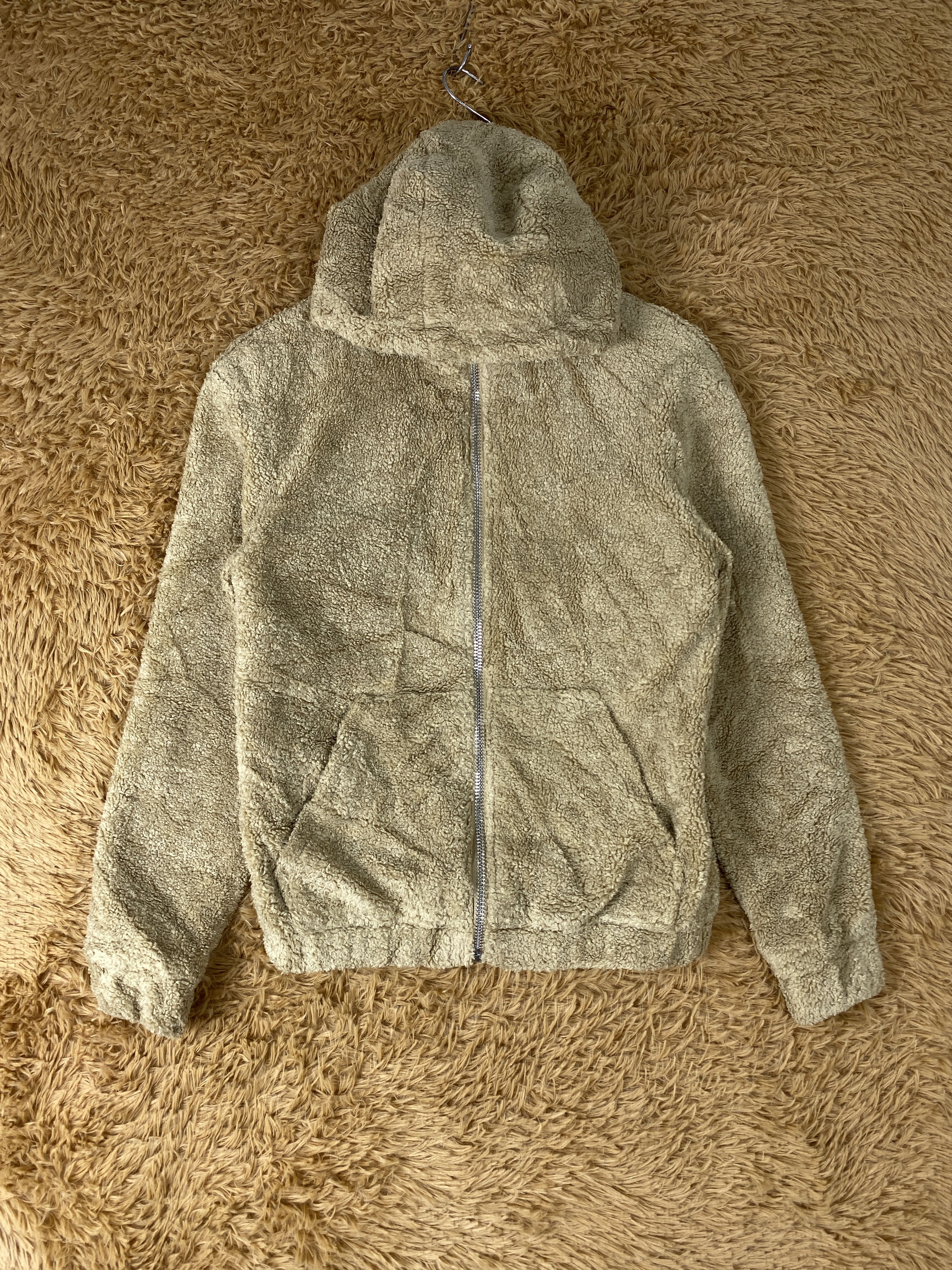 image of Divided H&m Hoodie Fleece Jacket in Brown, Women's (Size 2XS)