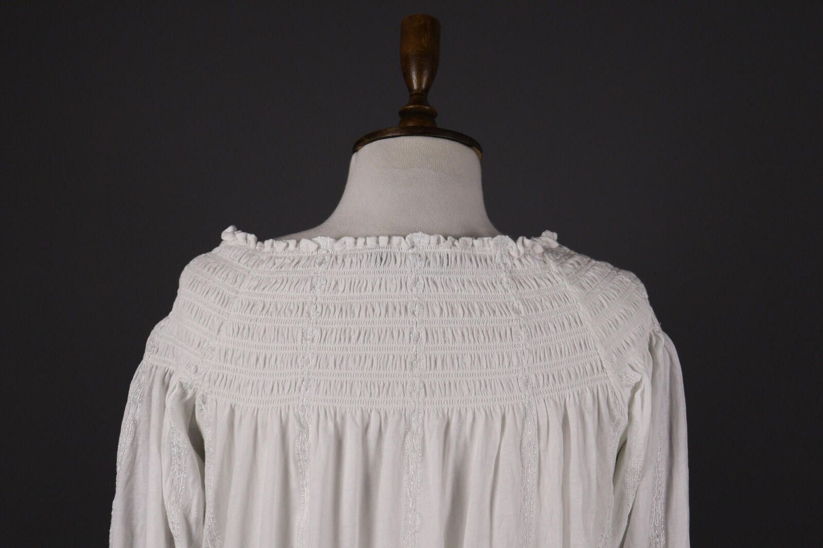 Lauren Ralph Lauren Lauren Ralph Lauren White Lagenlook Blouse Shirt Size M Size M / US 6-8 / IT 42-44 - 6 Thumbnail