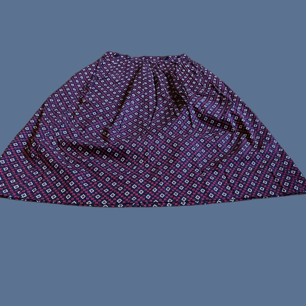 Black Diamond VINTAGE Gianni Sport Skirt Women's 12 Red Black Diamond All Over Print 90s Size 34" / US 12 / IT 48 - 1 Thumbnail