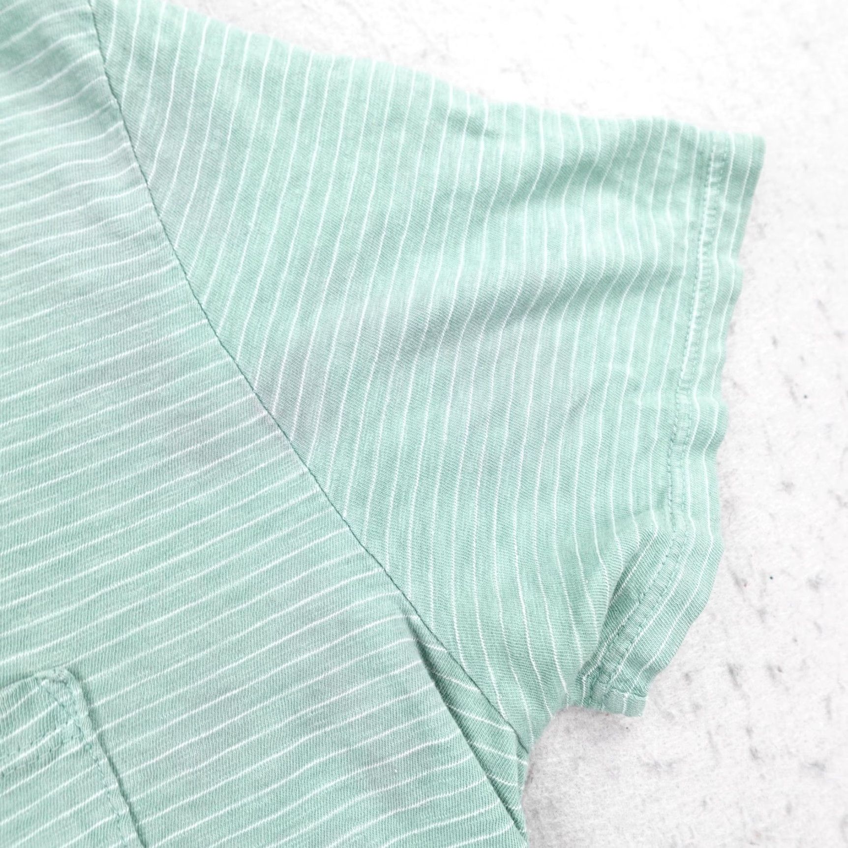 Marine Layer Marine Layer Shirt Mens Medium Green Striped Pocket Saddle Hem Crew Lightweight Size US M / EU 48-50 / 2 - 4 Thumbnail