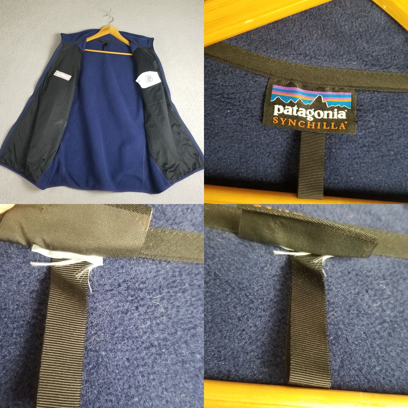 Patagonia Patagonia Synchilla Vest Jacket Men XL Blue Fish Velas Windbreaker Full Zip - Mens Size US XL / EU 56 / 4 - 8 Thumbnail