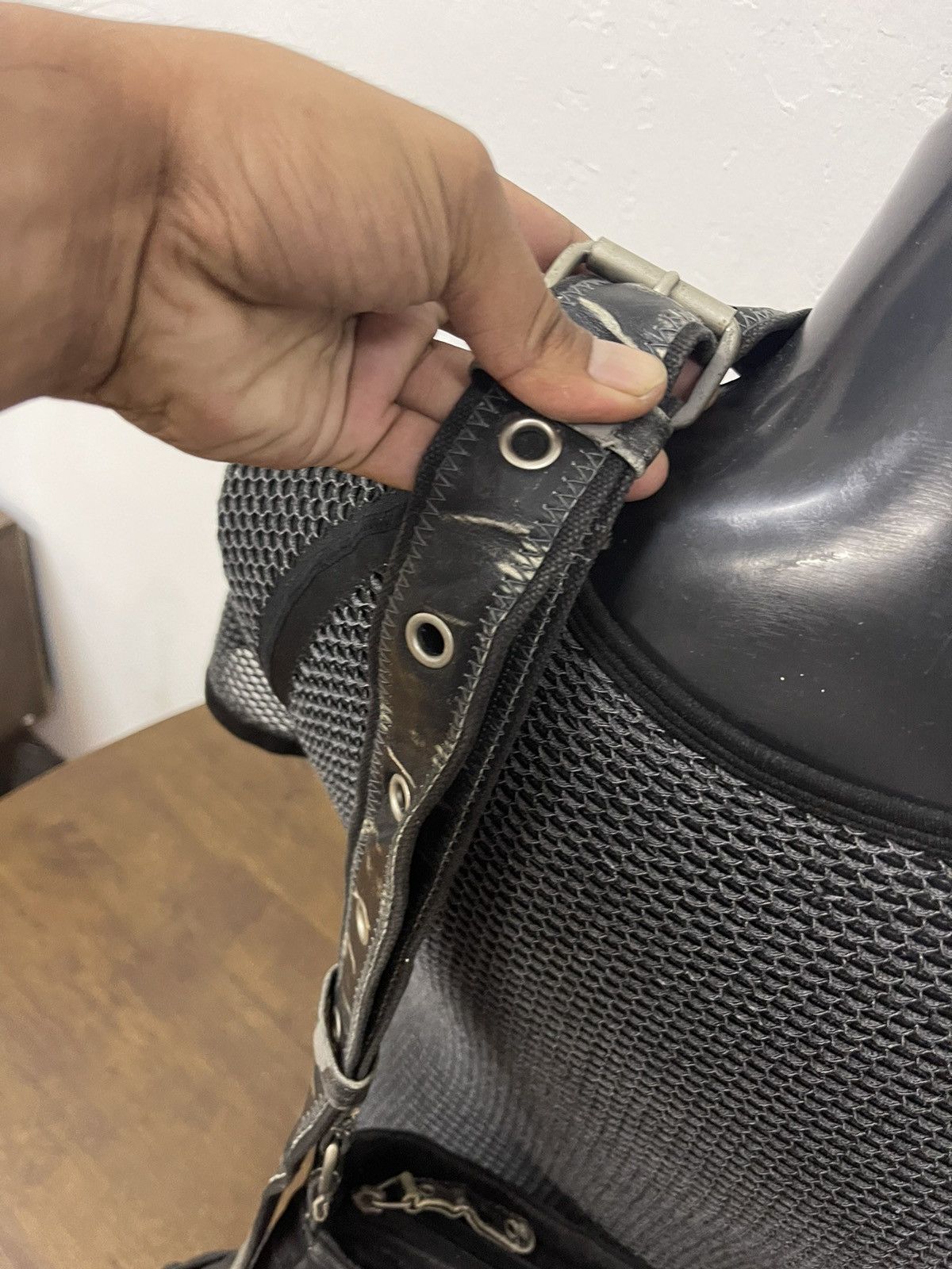 Japanese Brand Grand Stone Black Dyed Multi Compartment Utilities bag Size ONE SIZE - 18 Thumbnail