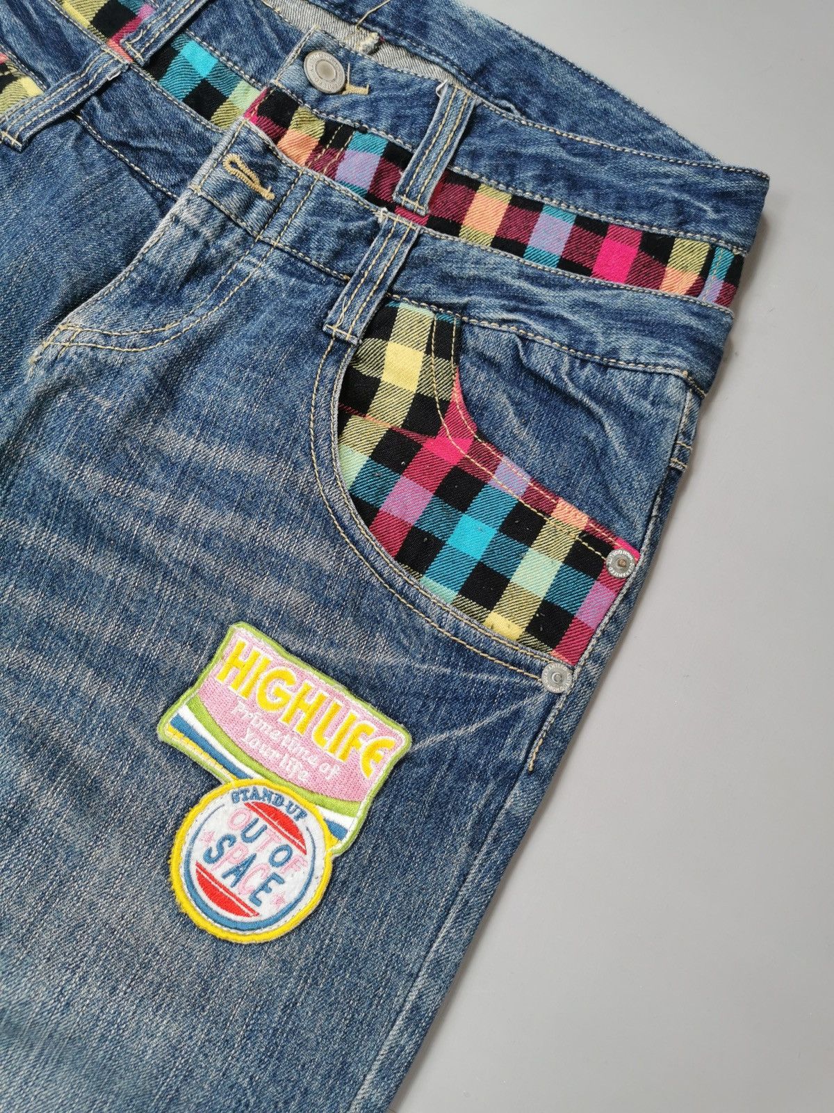 If Six Was Nine Double Waist Jeans (LG91) Size US 32 / EU 48 - 5 Thumbnail