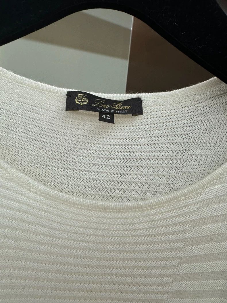 Loro Piana LORO PIANA Silk knitted sweater Size L / US 10 / IT 46 - 3 Thumbnail