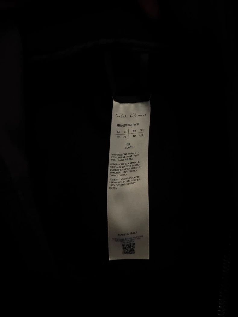 Rick Owens Rick Owens Black wool jacket Size US XS / EU 42 / 0 - 5 Thumbnail