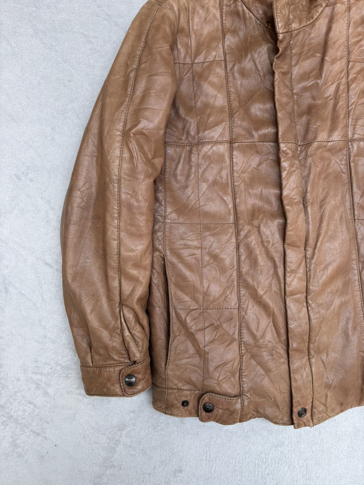 Bally 1980s Bally International Paneled Leather Jacket Size US S / EU 44-46 / 1 - 5 Thumbnail