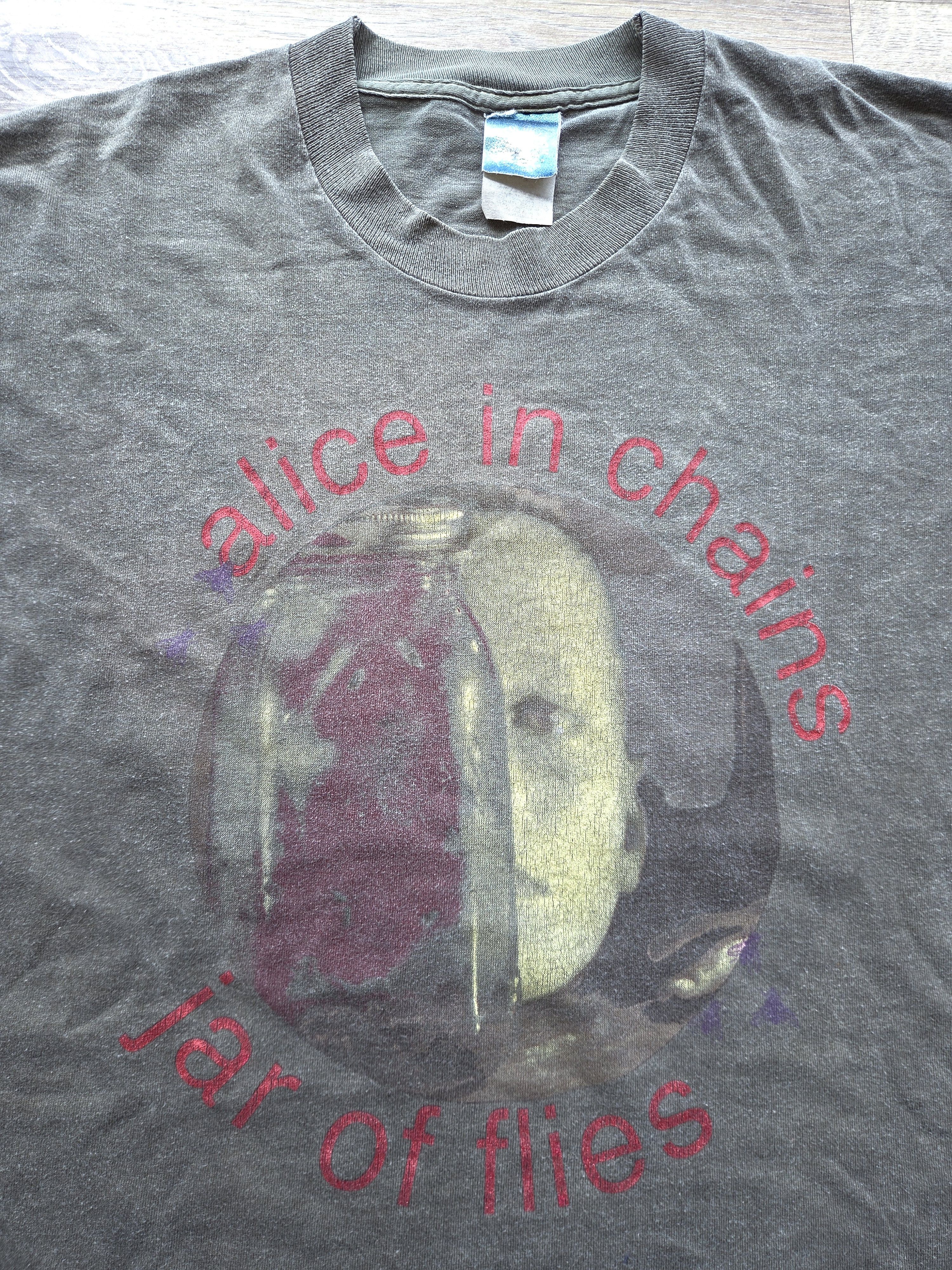 Band Tees Rare! Vintage OG 90s Alice in Chains Band Jar of Flies Shirt Size US XL / EU 56 / 4 - 3 Thumbnail