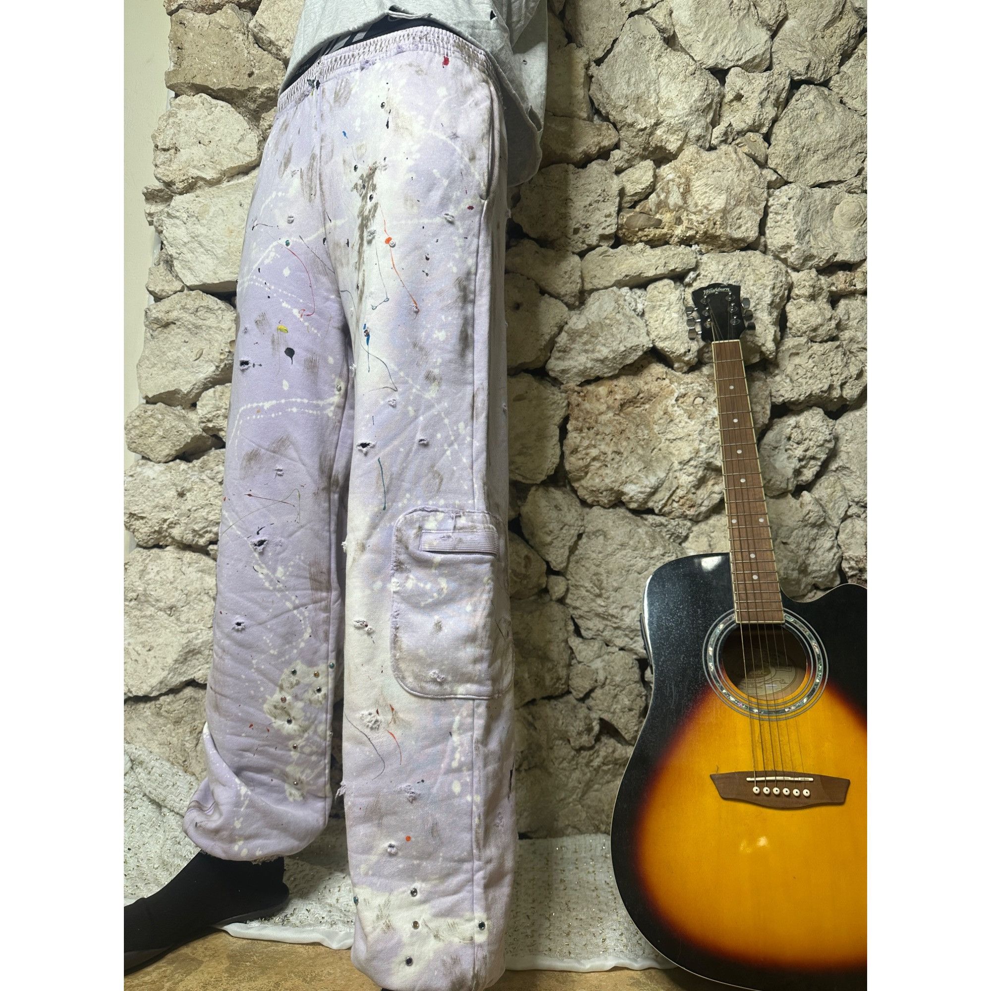 MM6 × Maison Margiela DRO Lab LTD Custom 1/1 ART x Maison Margiela MM6 Jogger Pan Size US 30 / EU 46 - 12 Thumbnail