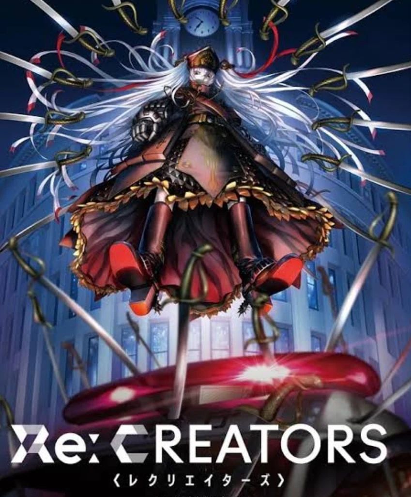 Anime × Japanese Brand Re:Creators Big Print Black Official Anime Tees Size US L / EU 52-54 / 3 - 7 Thumbnail