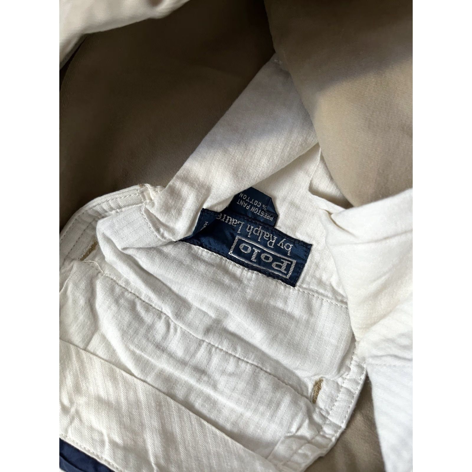 Polo Ralph Lauren VINTAGE Polo Ralph Lauren Pants Adult 36 Brown Chino Preston 100% Cotton 36x31 Size US M / EU 48-50 / 2 - 5 Thumbnail