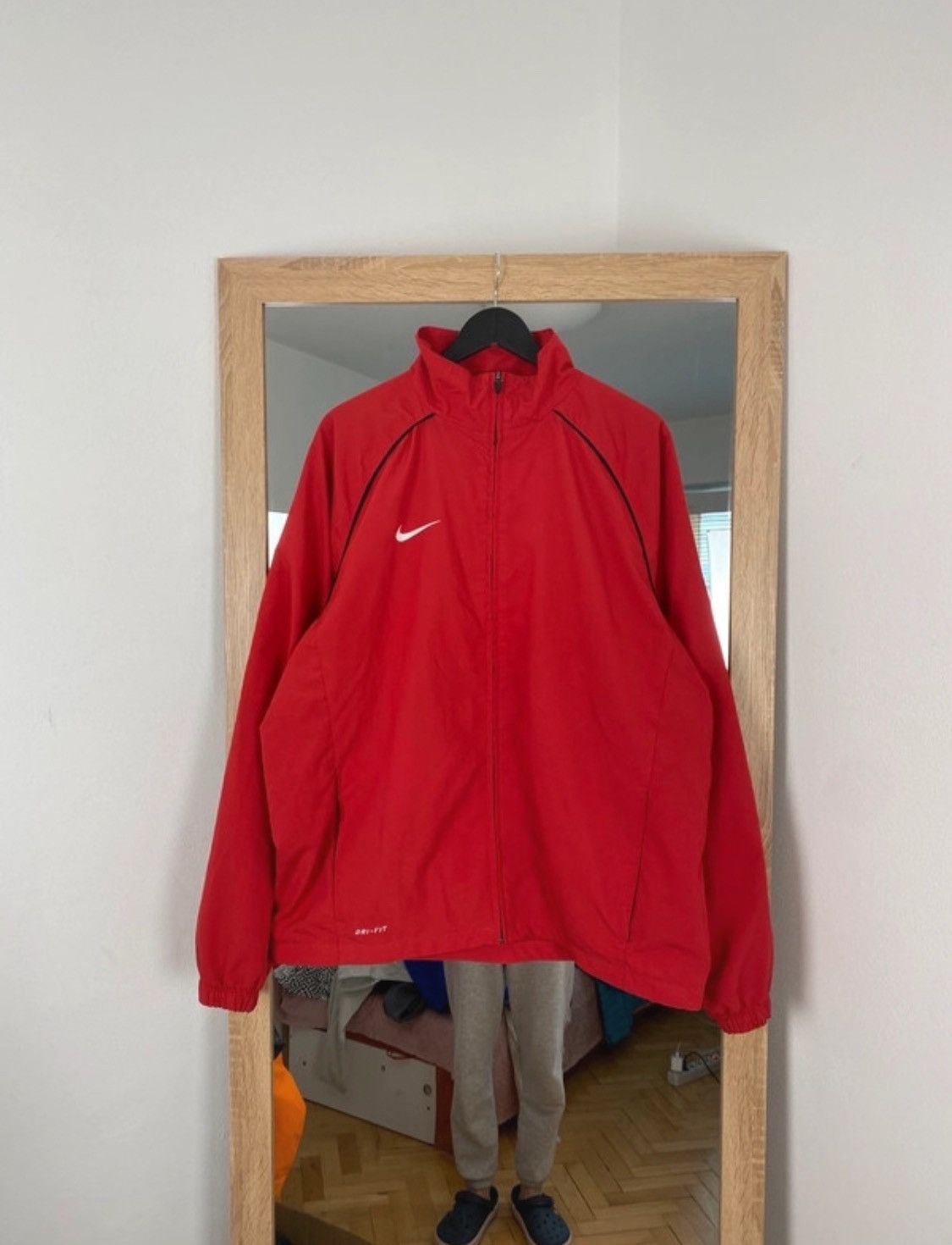 Nike × Vintage Nylon vintage red light Nike wind jacket Size US XL / EU 56 / 4 - 1 Thumbnail