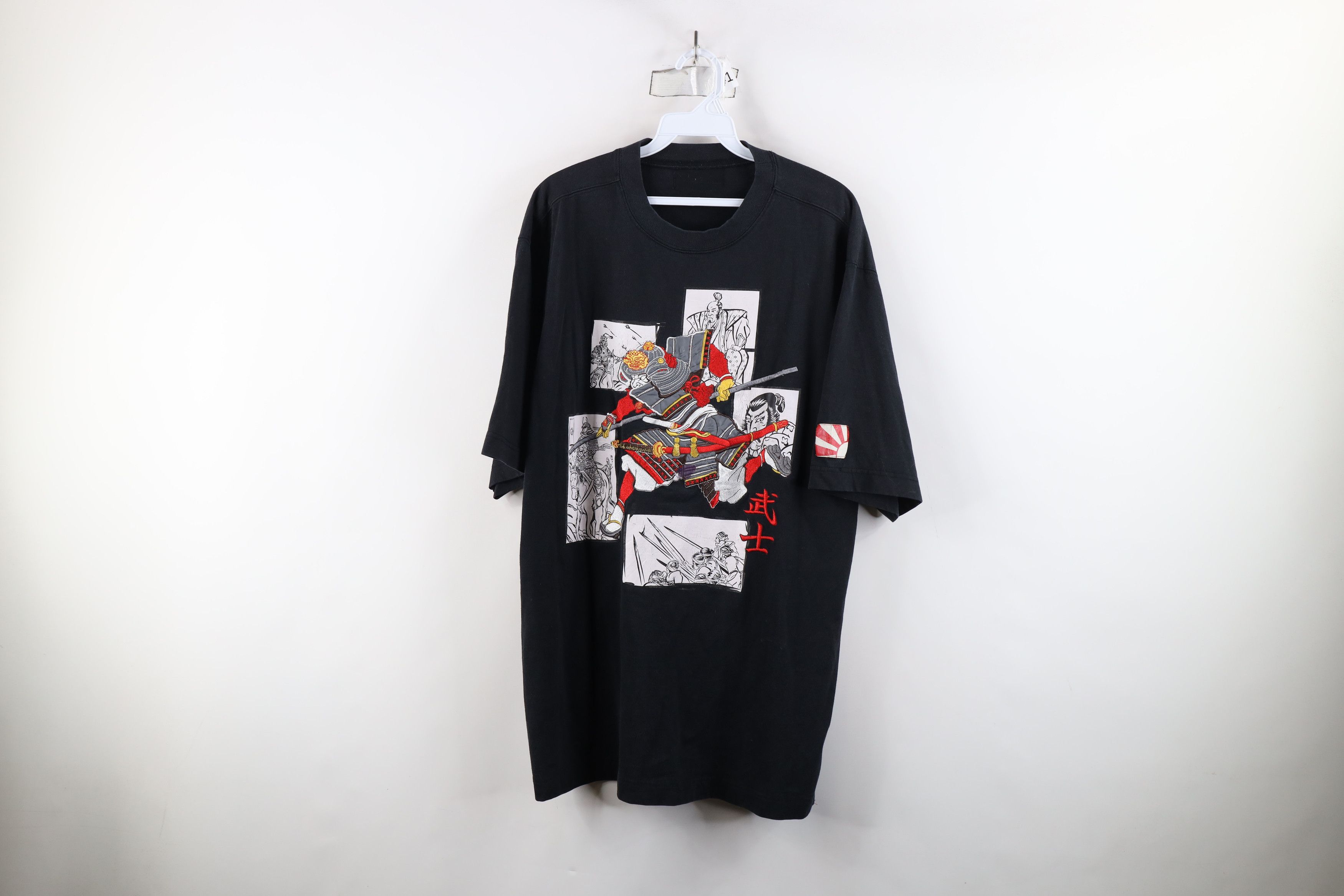Vintage Vintage 90s Y2K Streetwear Japanese Samurai Warrior T-Shirt Size US XL / EU 56 / 4 - 1 Thumbnail