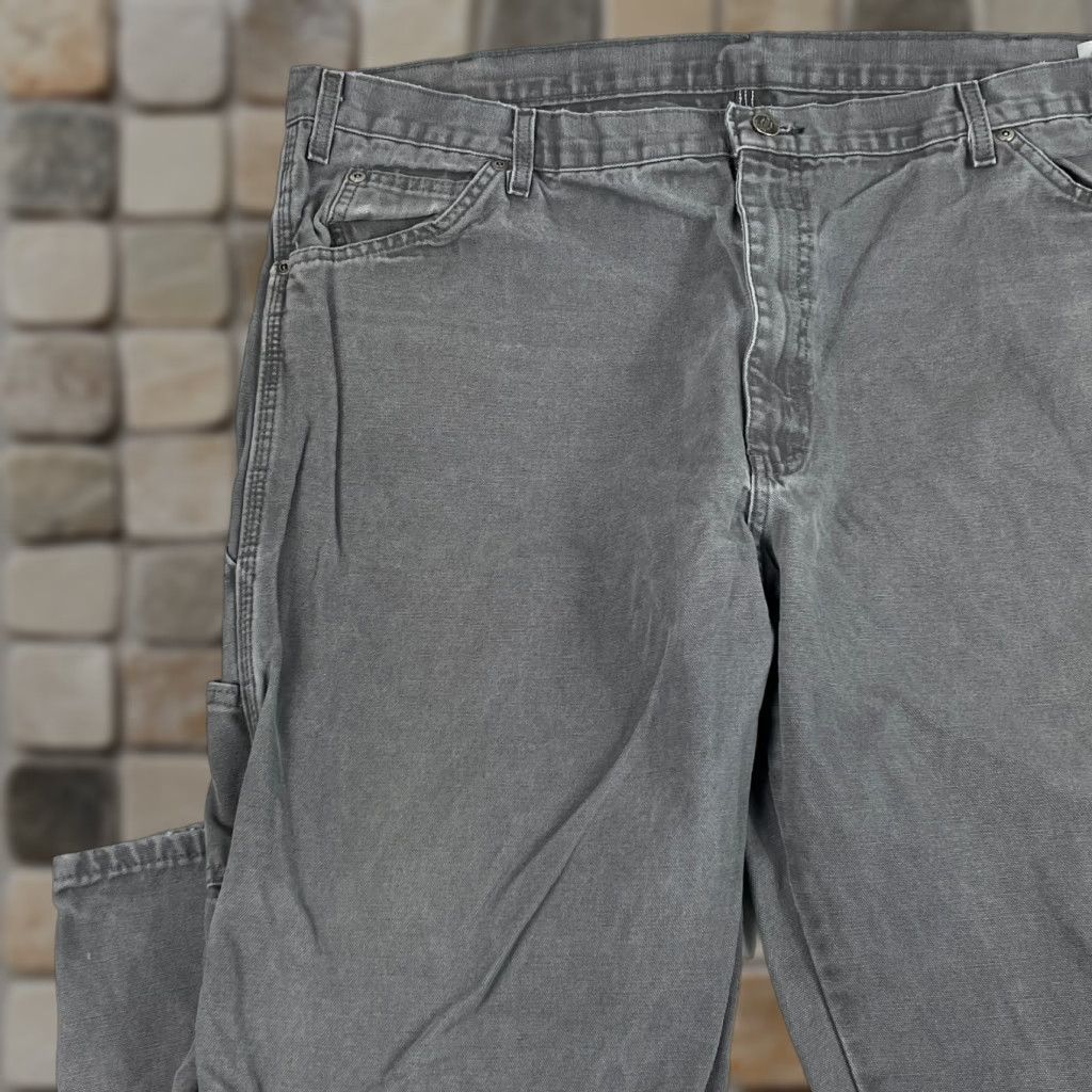 Dickies Dickies Pants Mens 42 x 32 Gray Canvas Carpenter Straight Leg Workwear Outdoors Mens Regular 42 in Gray Canvas Carpenter Straight Leg Dickies Pants Size US 42 / EU 58 - 1 Thumbnail