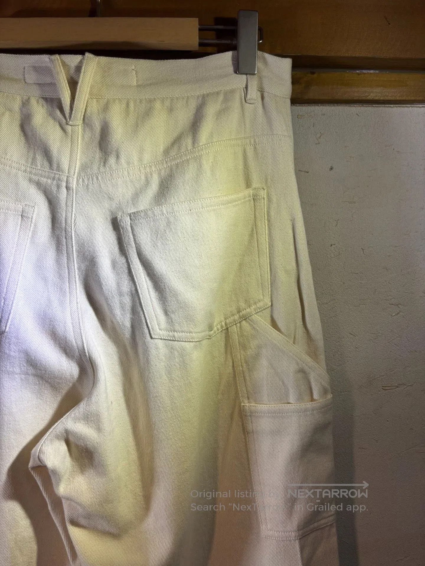 Kartik Research Karu Research White Split Painter Pants. Size 31" - 9 Thumbnail