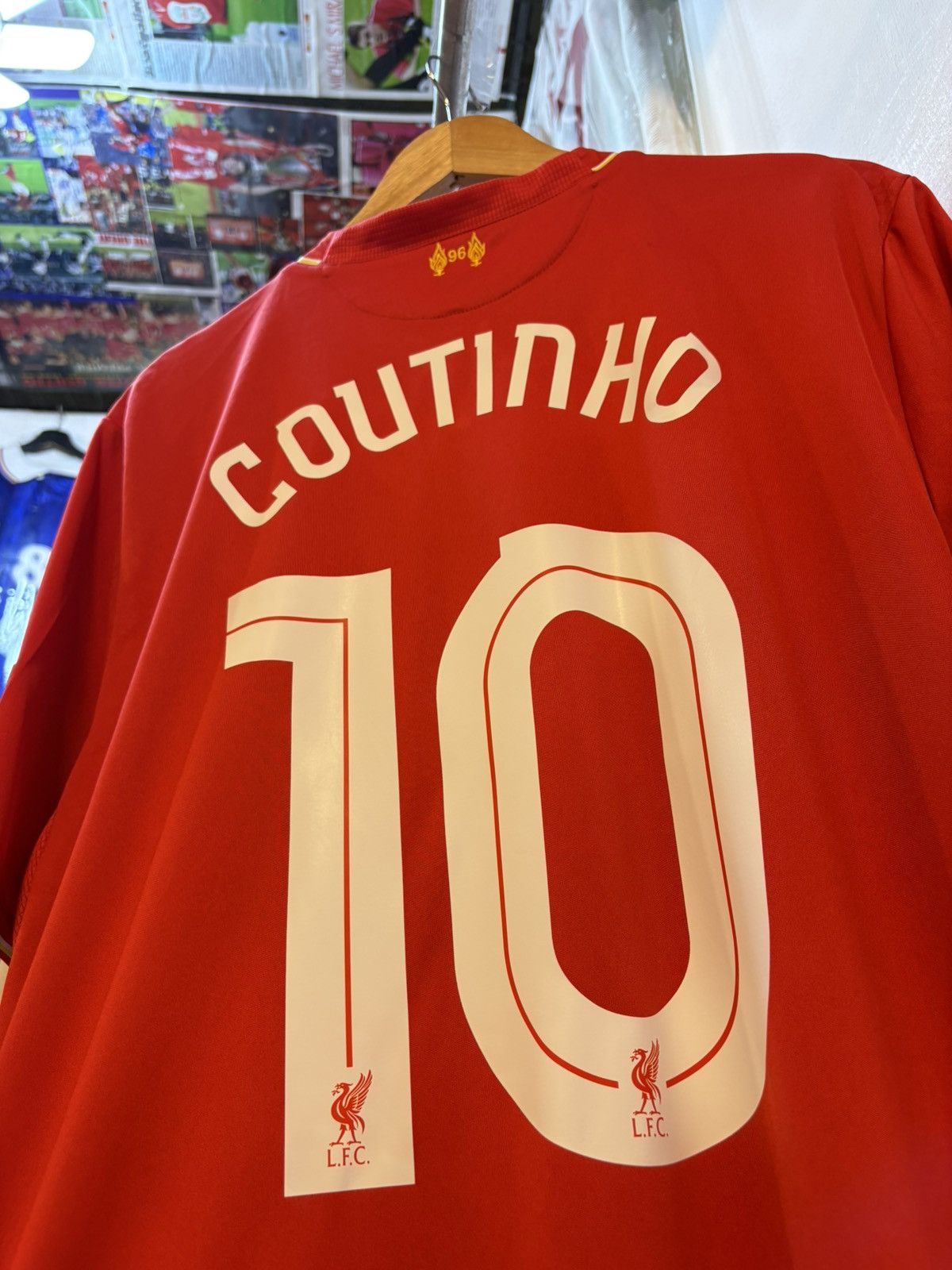 New Balance 2014 Liverpool FC Home Kit COUTINHO 10 Size US XL / EU 56 / 4 - 2 Thumbnail