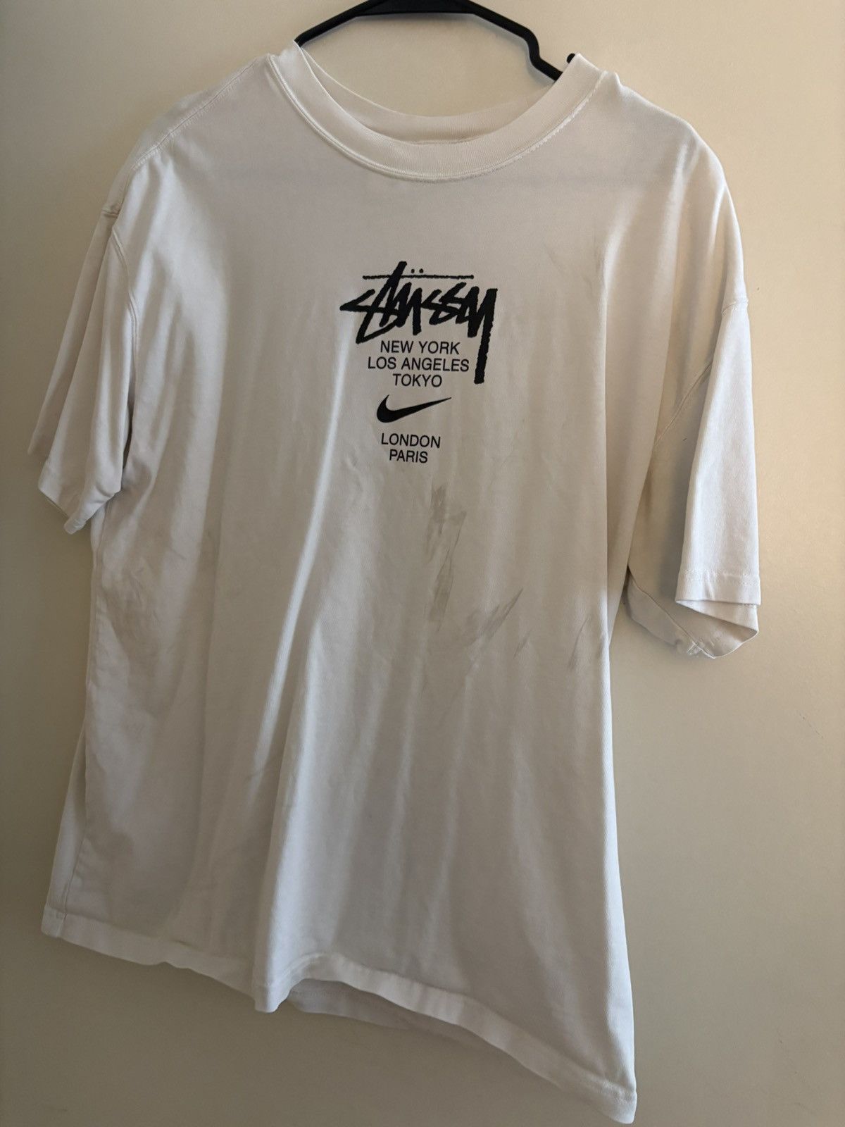 Nike × Stussy Nike x stussy world tour tee Size US M / EU 48-50 / 2 - 1 Thumbnail