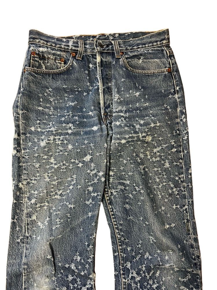 Levi's Vintage Clothing Vintage 501 Levi's Buckshot Denim Blue Jeans Size US 31 - 1 Thumbnail