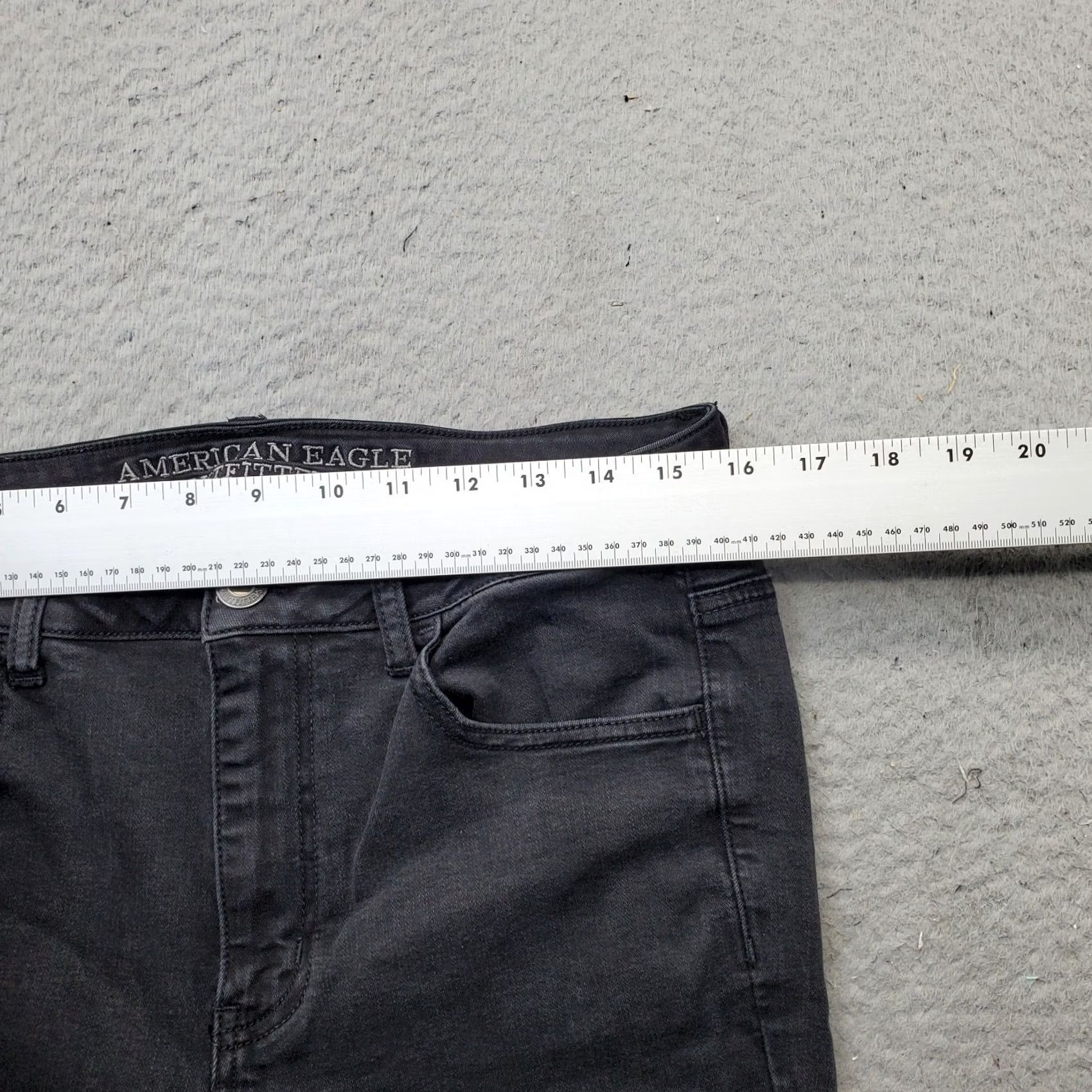 American Eagle Outfitters American Eagle Outfitters Womens 12 Black Super Stretch High Rise Jegging Jeans Size 34" / US 12 / IT 48 - 6 Thumbnail
