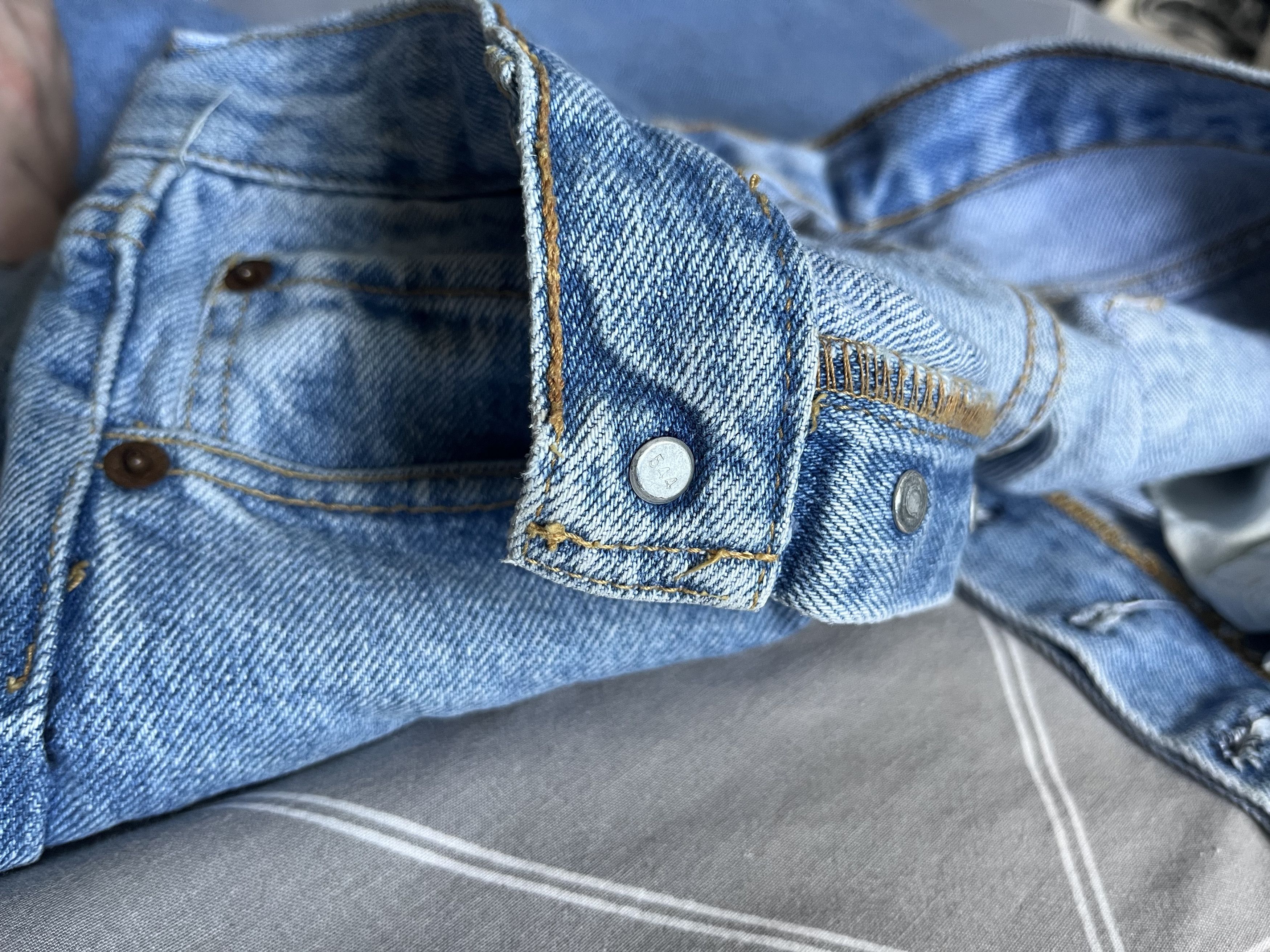 Levi's Levi’s 501 Men’s Jeans W30 L36 –USA 1993 – Blue – Vintage Size US 30 / EU 46 - 9 Thumbnail