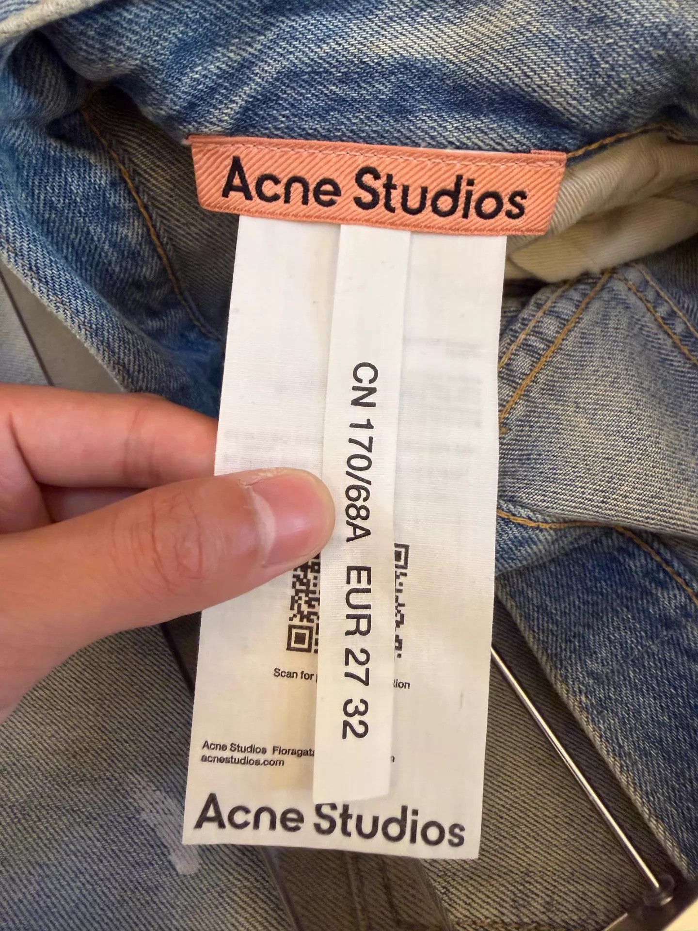 Acne Studios Acne washed mid-rise loose wide-leg blue women's jeans 27/32 Size 27" / US 4 / IT 40 - 3 Thumbnail