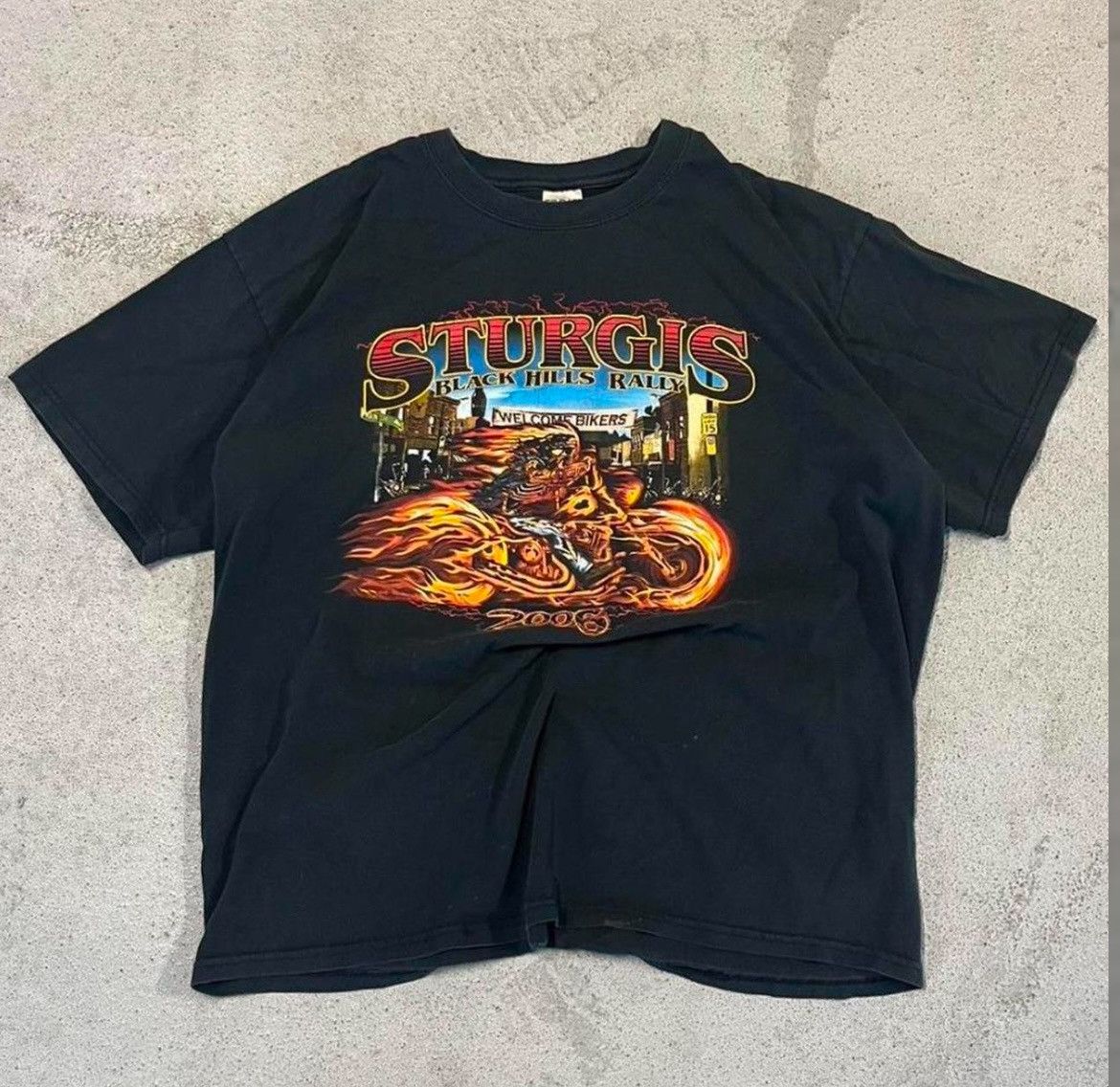 Vintage Black Sturgis Y2K Motorcycle Tee Size US XL / EU 56 / 4 - 1 Thumbnail