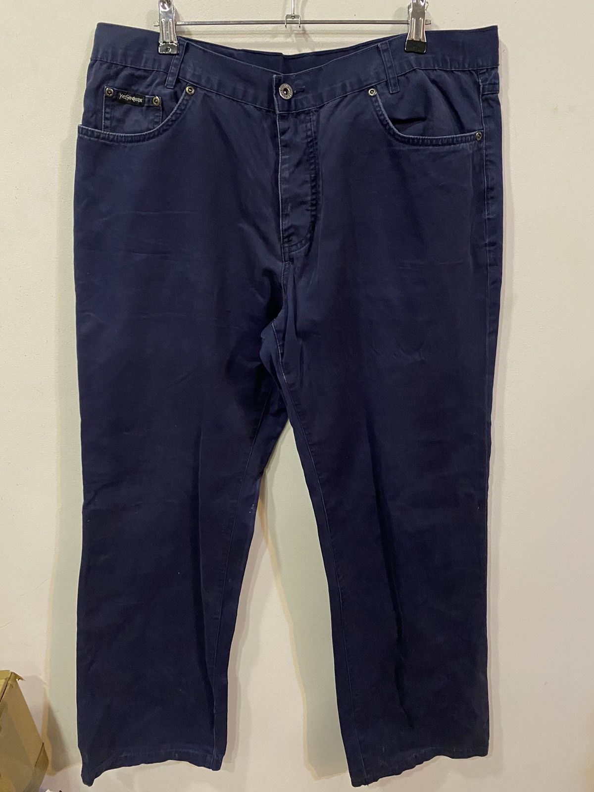 Yves Saint Laurent 36x32 YSL Jeans Denim Pants Cotton Navy Size US 36 / EU 52 - 3 Thumbnail