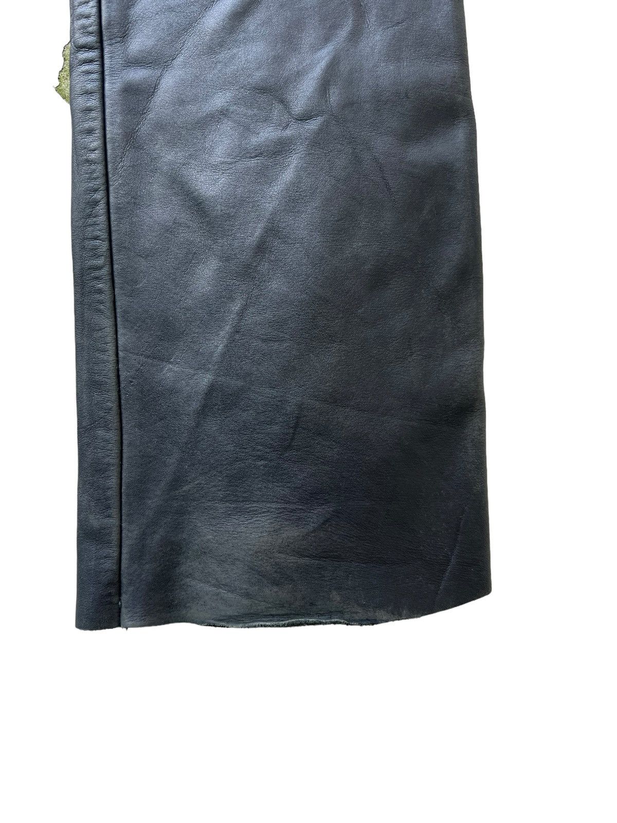 Harley Davidson × Leather × Vintage Vintage Harley Davidson Black Cowhide Bootcut Leather Pant Size US 29 - 20 Thumbnail