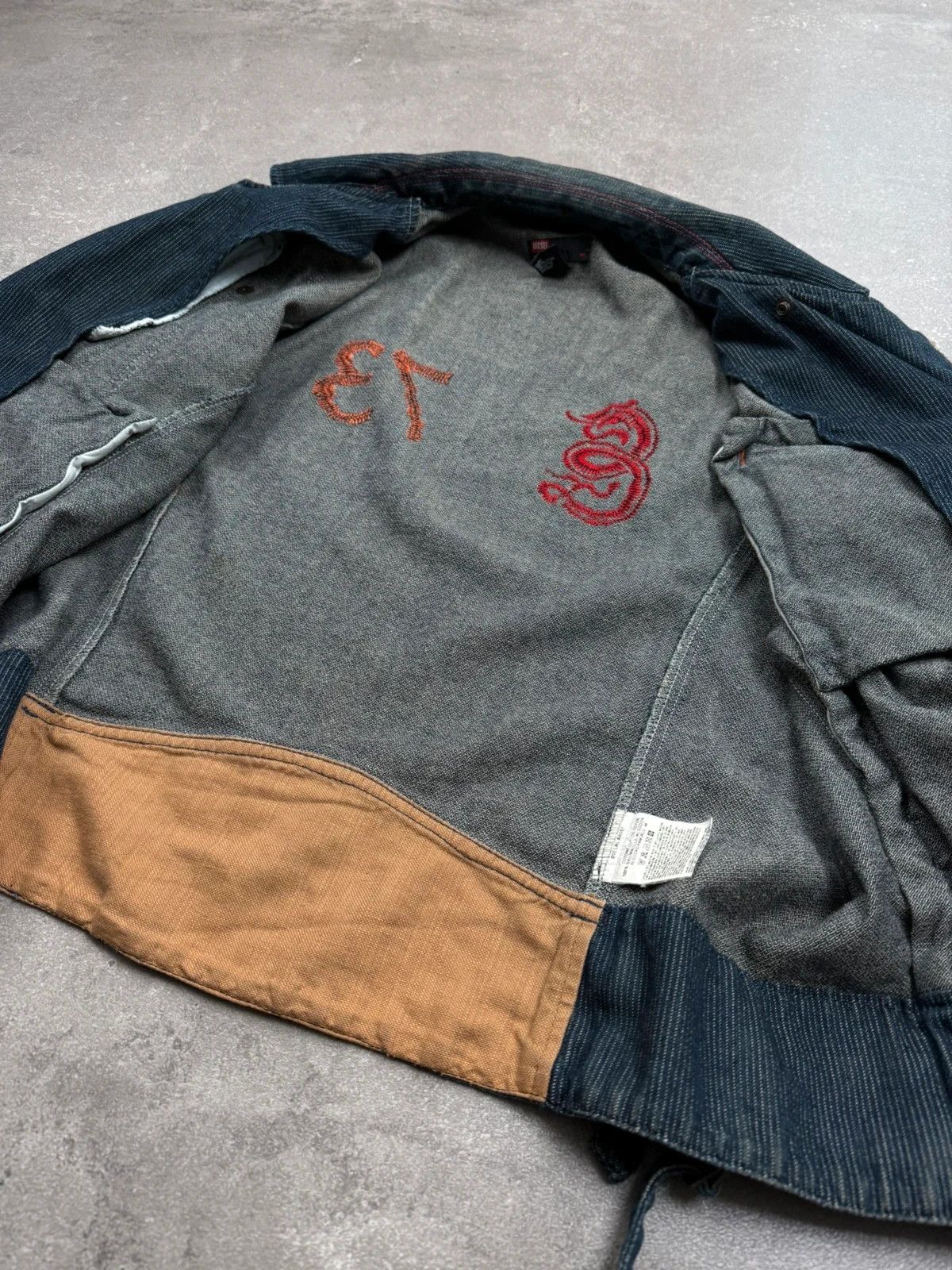 Diesel Diesel denim jacket biker archive 2000s y2k multi zip Size US L / EU 52-54 / 3 - 10 Thumbnail