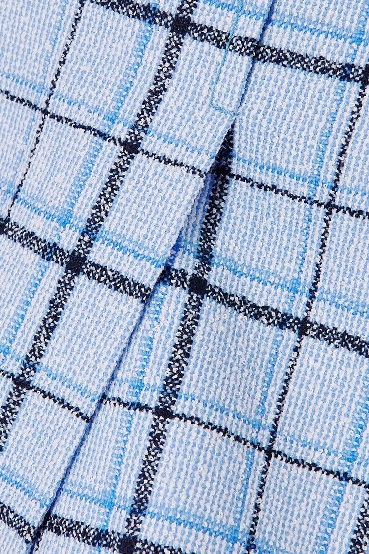 Alessandra Rich Alessandra Rich Button-embellished pleated checked Skirt Size 30" / US 8 / IT 44 - 4 Thumbnail