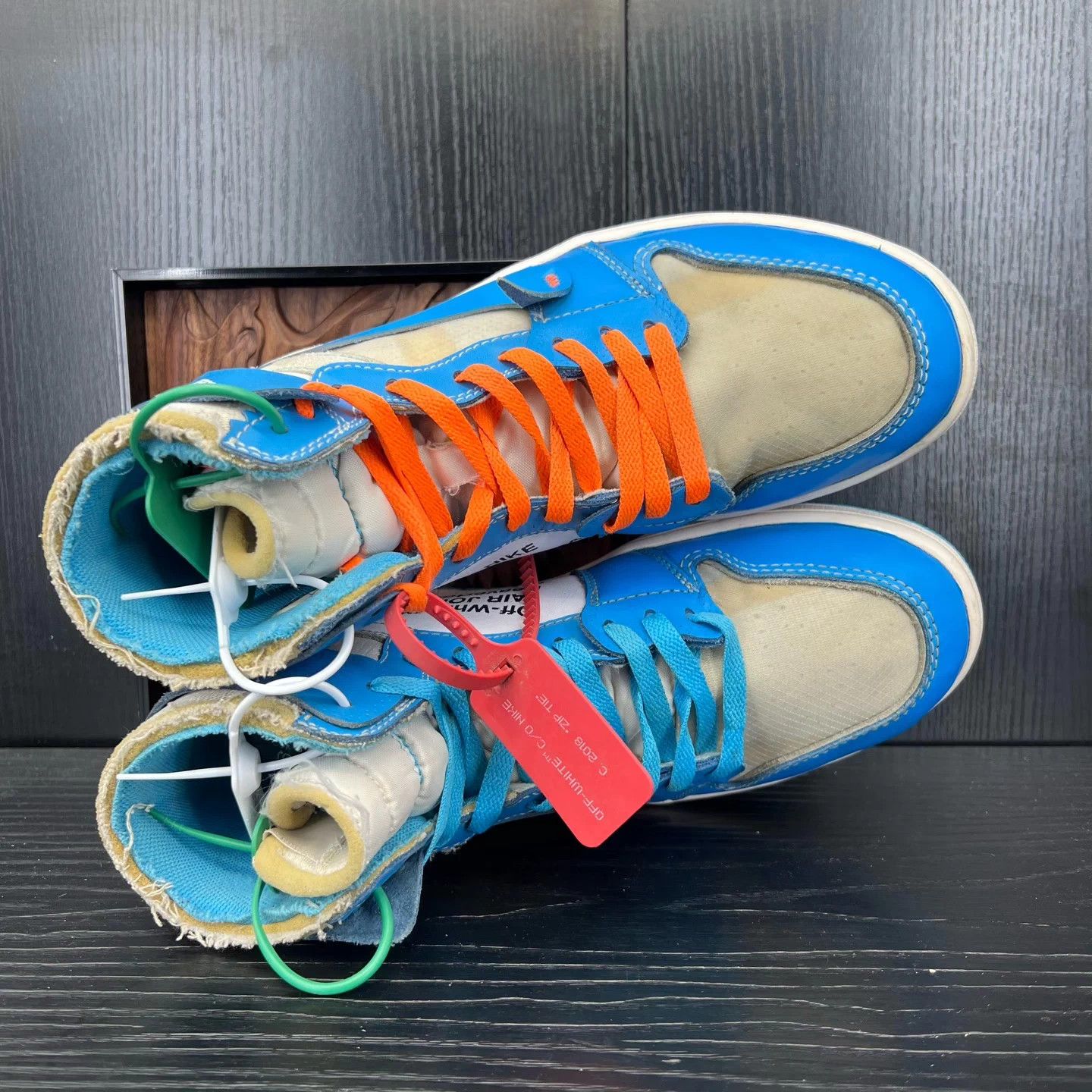 Nike OW AJ Carolina Blue 43 Size US 9.5 / EU 42-43 - 6 Thumbnail